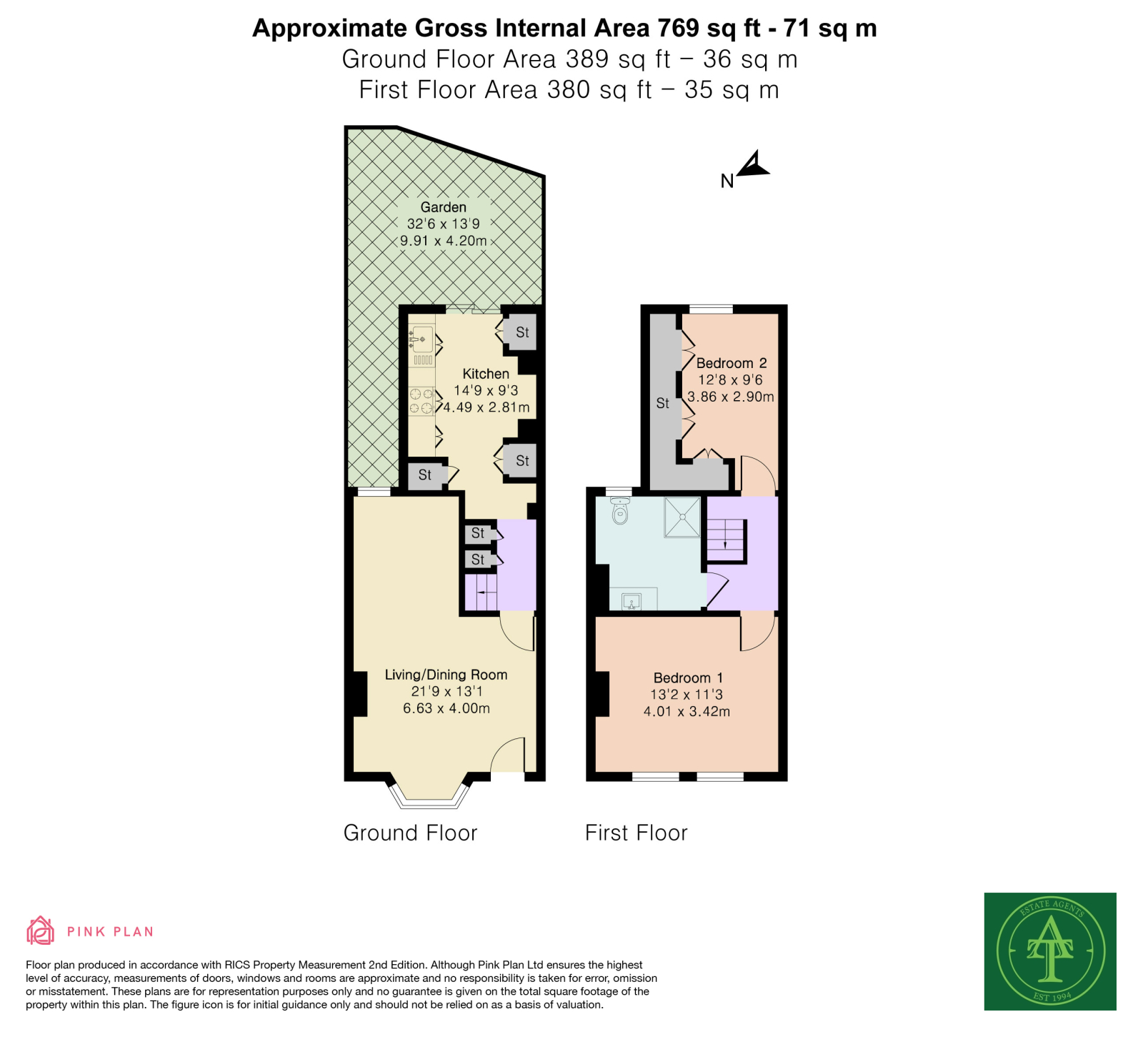 10 Cedars Road, London floorplan