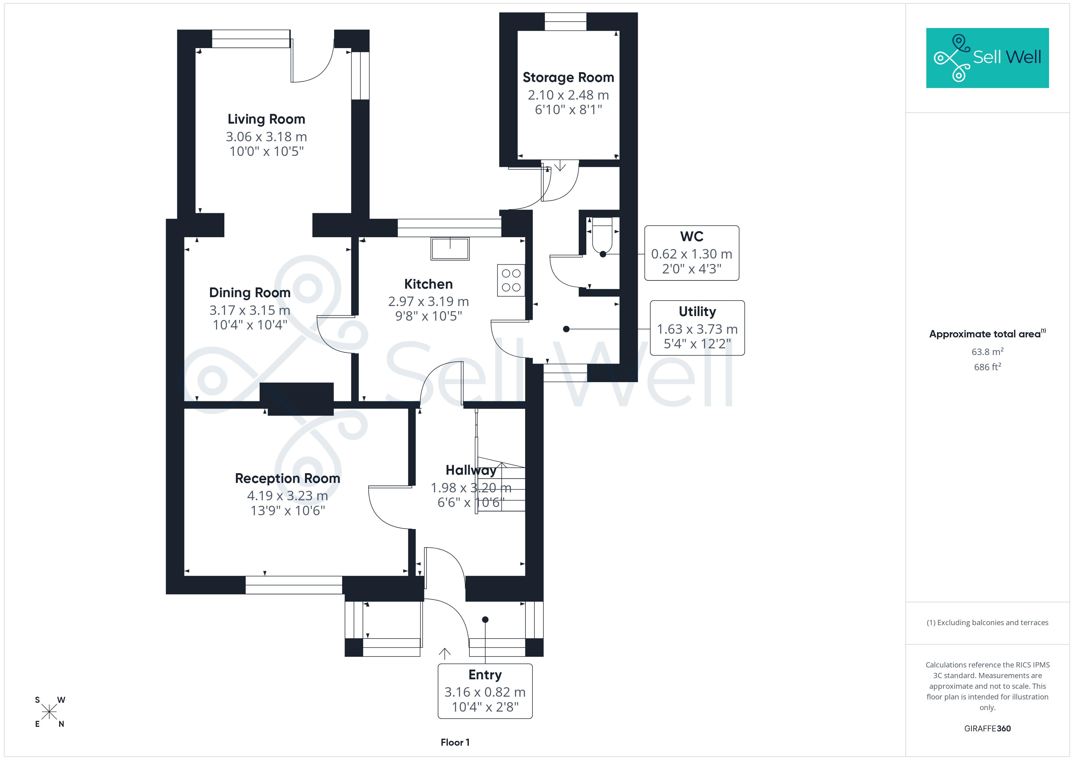 52, Portland Road, Manchester floorplan