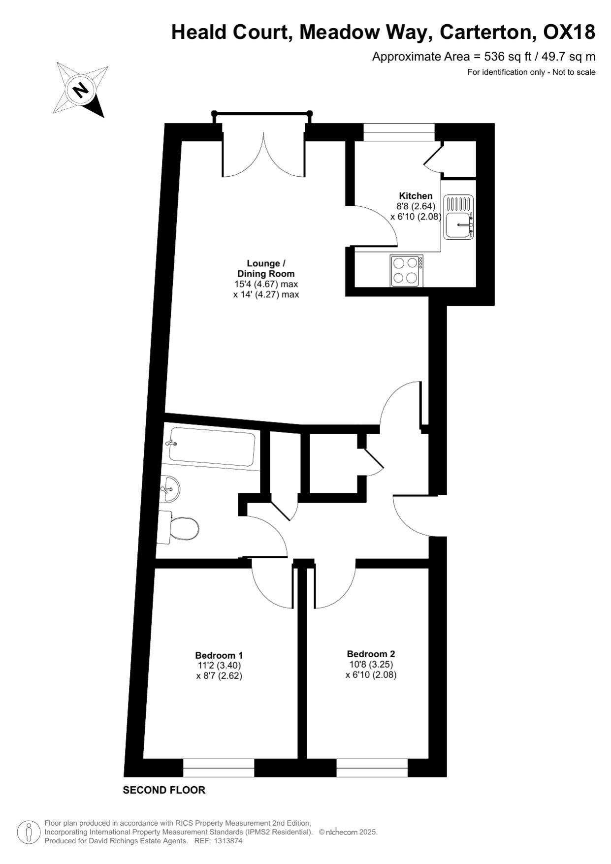 Flat 9, Heald Court, Carterton floorplan