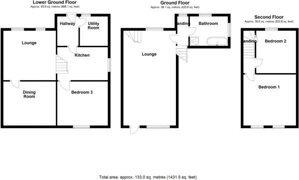 95 Belle Vue Road, Cinderford floorplan