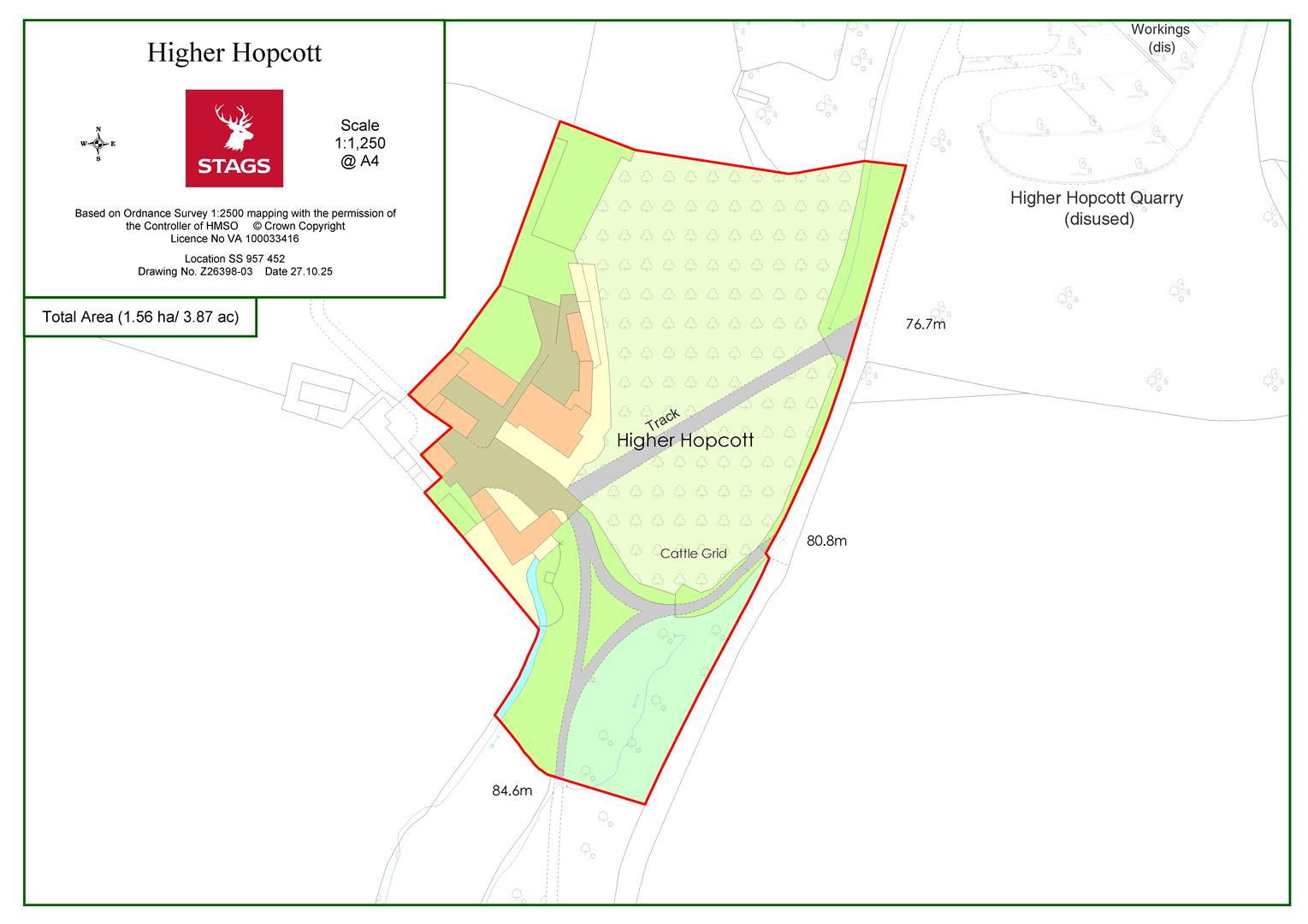 Higher Hopcott House & Cottage, Hopcott Road, Minehead floorplan