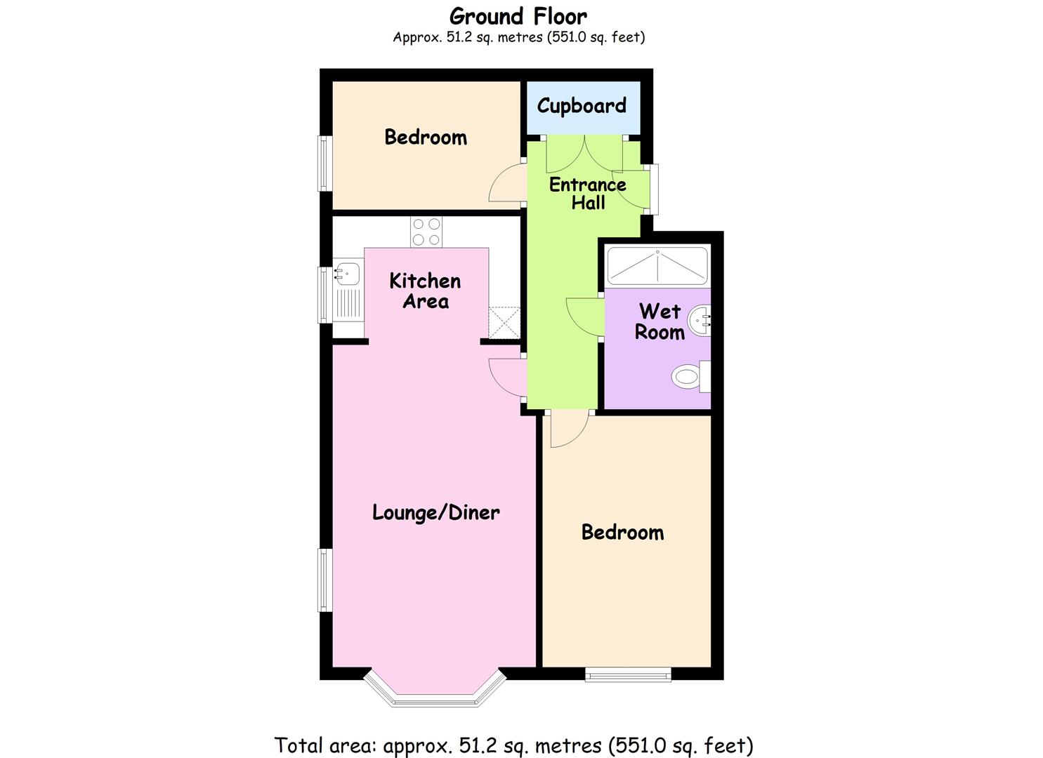 Britannia Road, Burbage, Hinckley LE10, 2 bedroom flat for sale