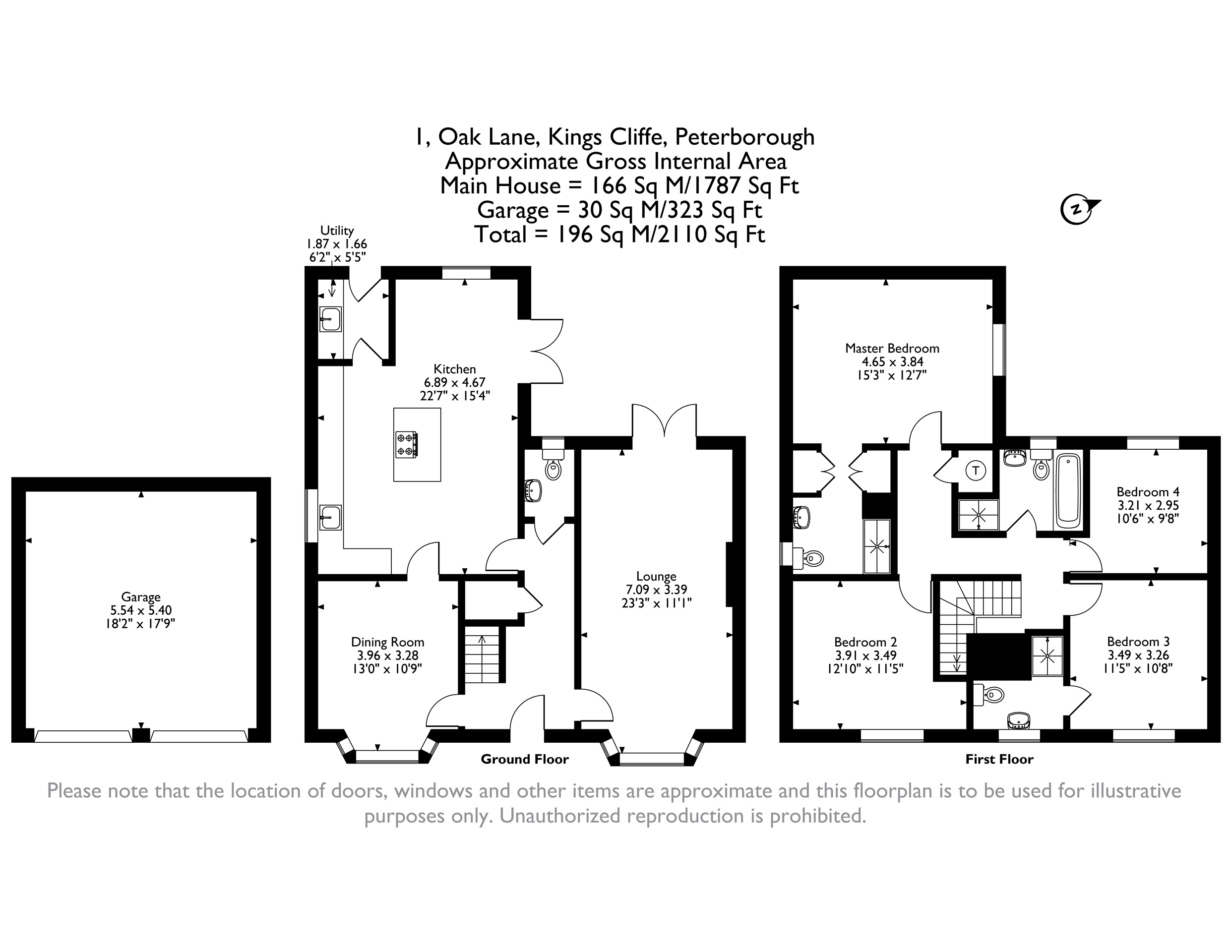 1, Oak Lane, Peterborough floorplan
