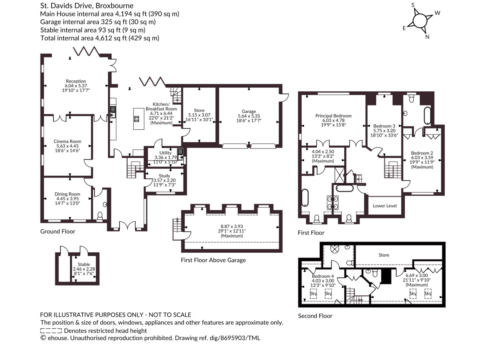 47, St. Davids Drive, Hertfordshire floorplan