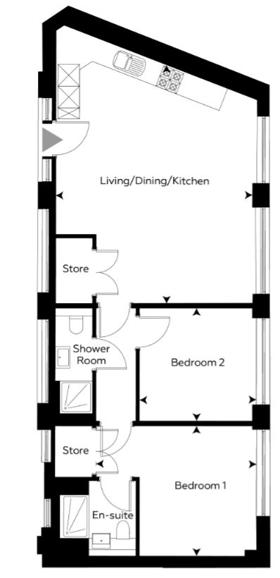 2 Bedrooms Flat for sale in The Old Town Hall, High Street, Acton, London W3