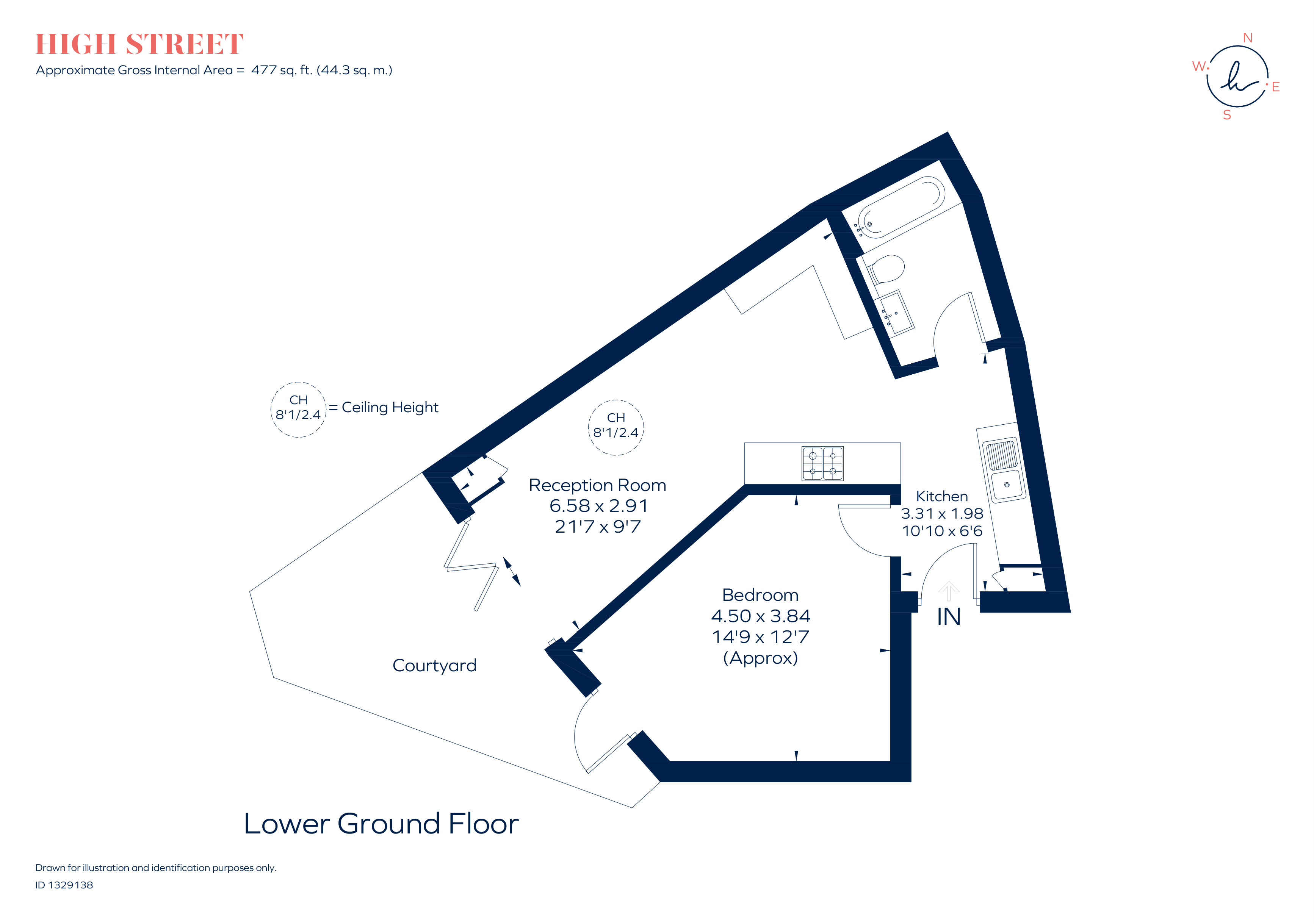 Flat 2, 27, High Street, Kingston Upon Thames floorplan