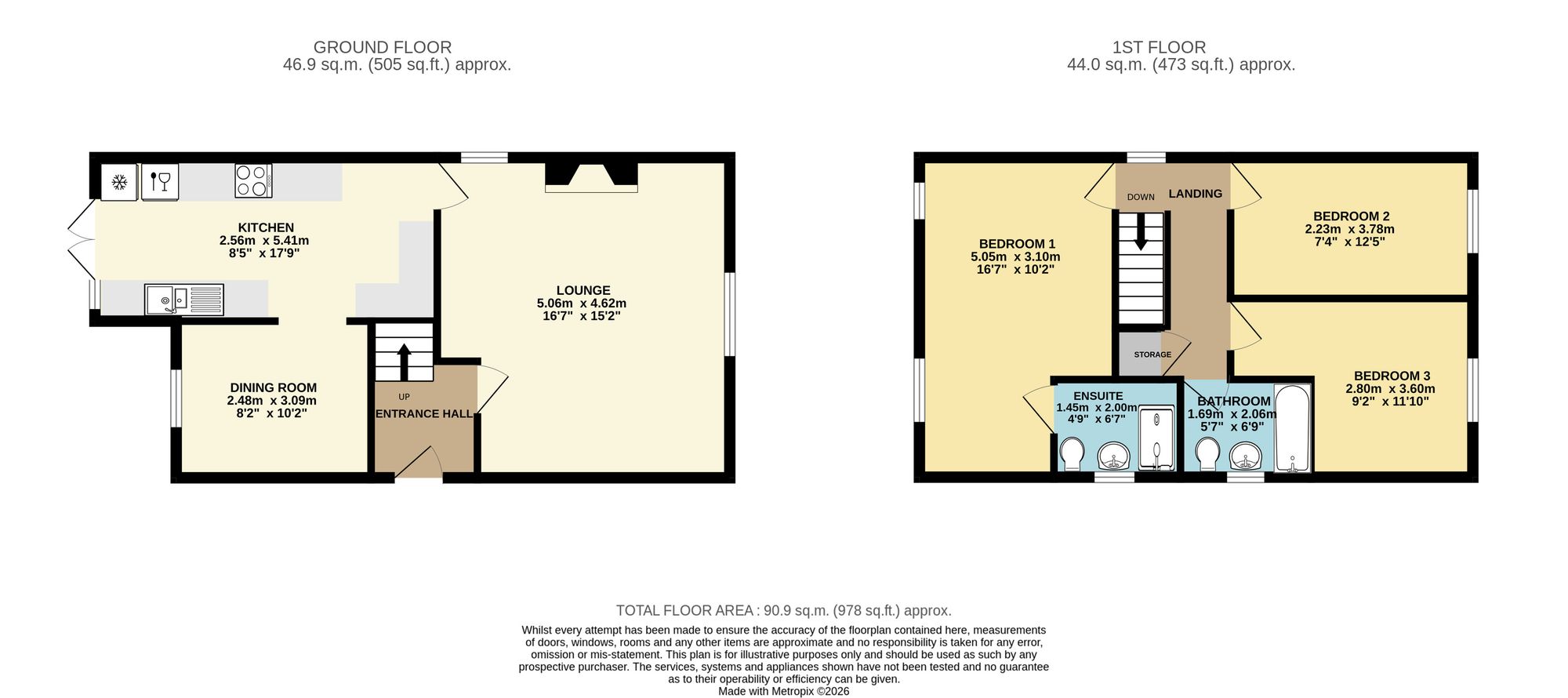 45 Station Road, Chesterfield floorplan