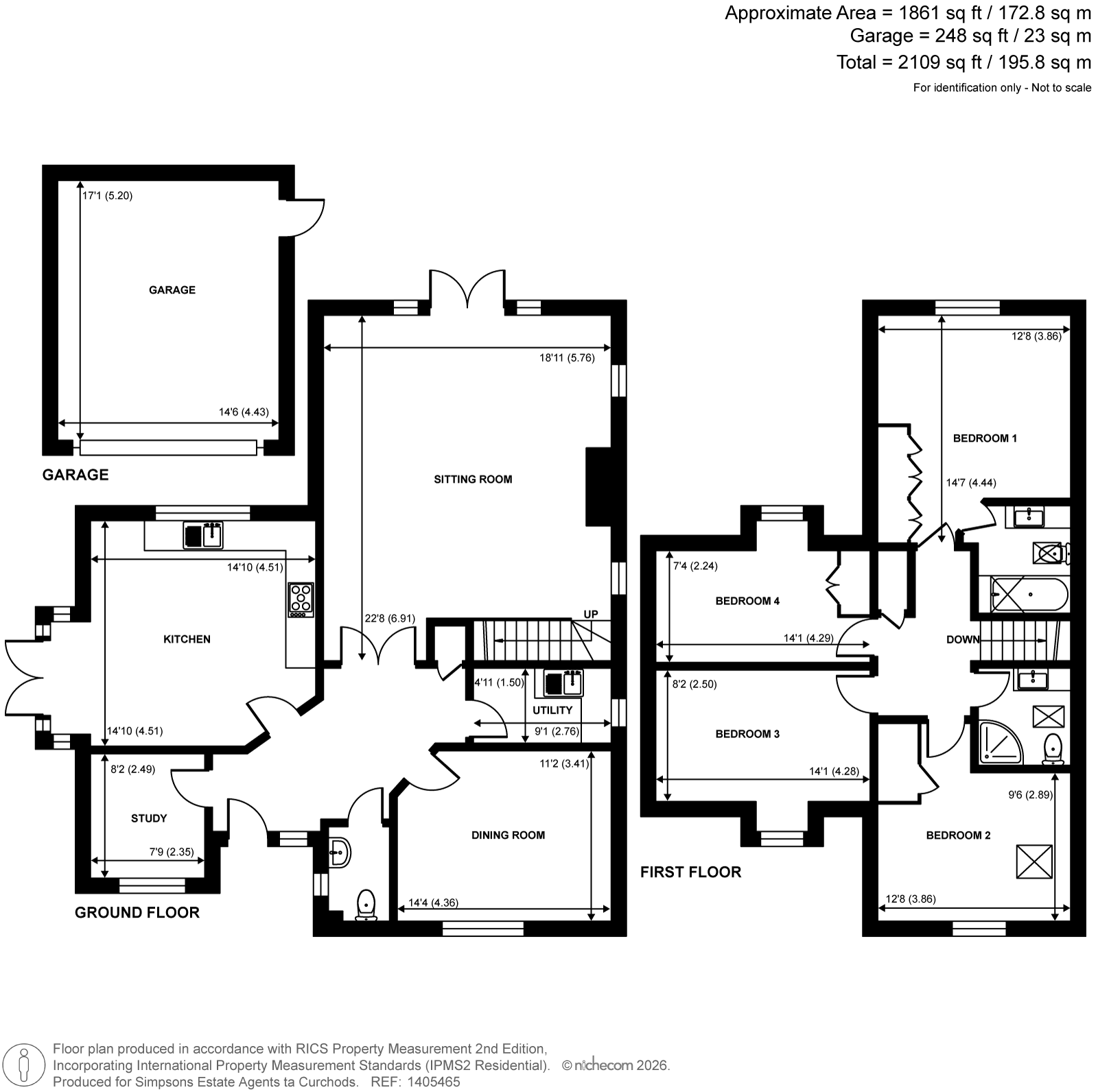 2 The Crossways, 179, Glaziers Lane, Normandy, Guildford floorplan
