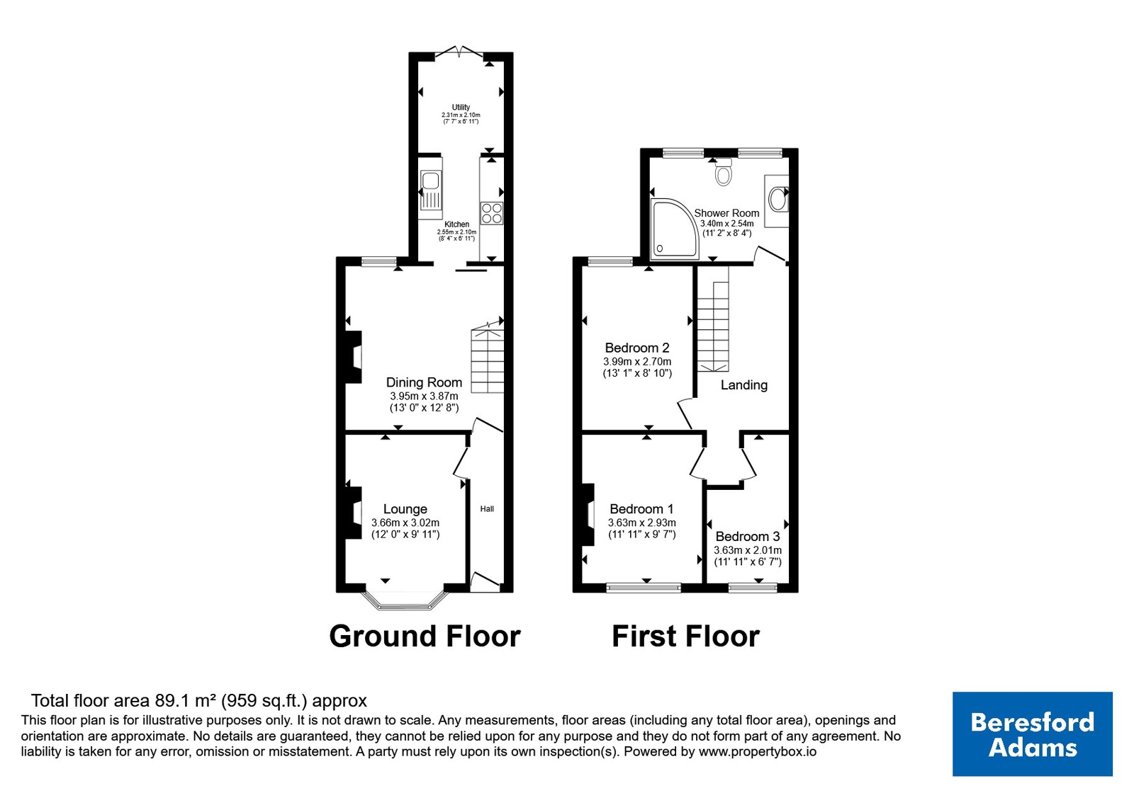 53, Bradley Road, Wrexham floorplan