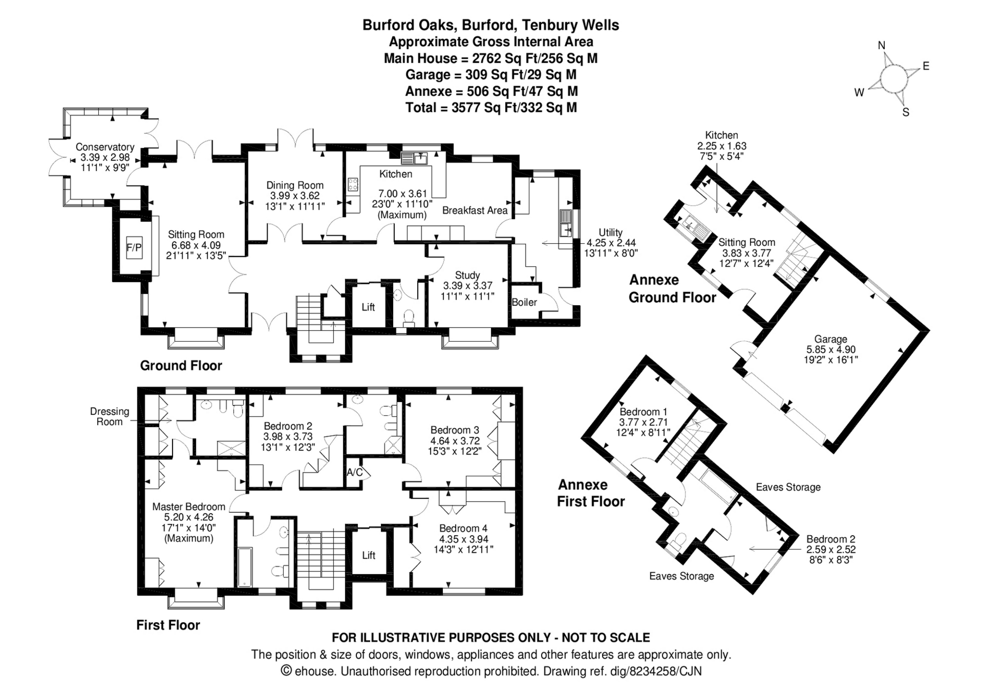 4 Bedrooms Detached house for sale in Burford Oaks, Burford WR15