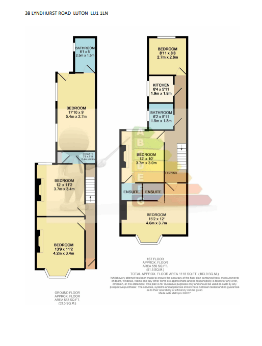 38 Lyndhurst Road, Luton floorplan