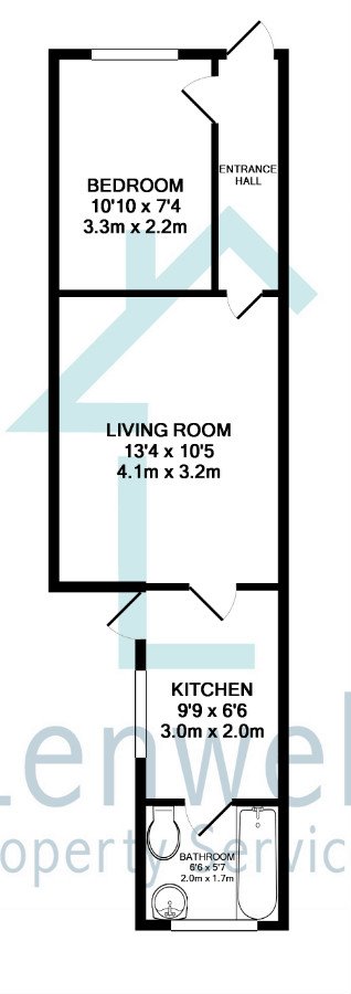 1 Bedrooms Flat to rent in Granville Road, Luton LU1