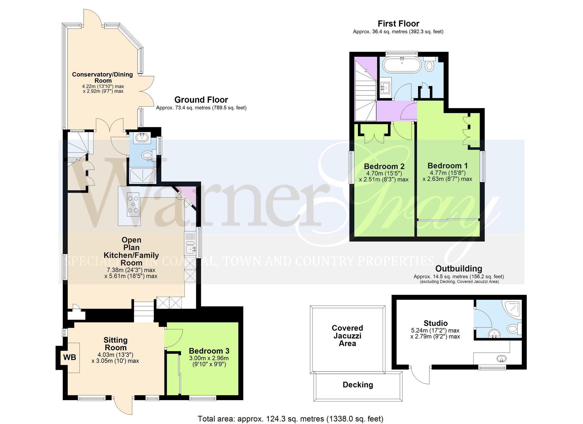 Brittons Hill Cottage, Ashford floorplan