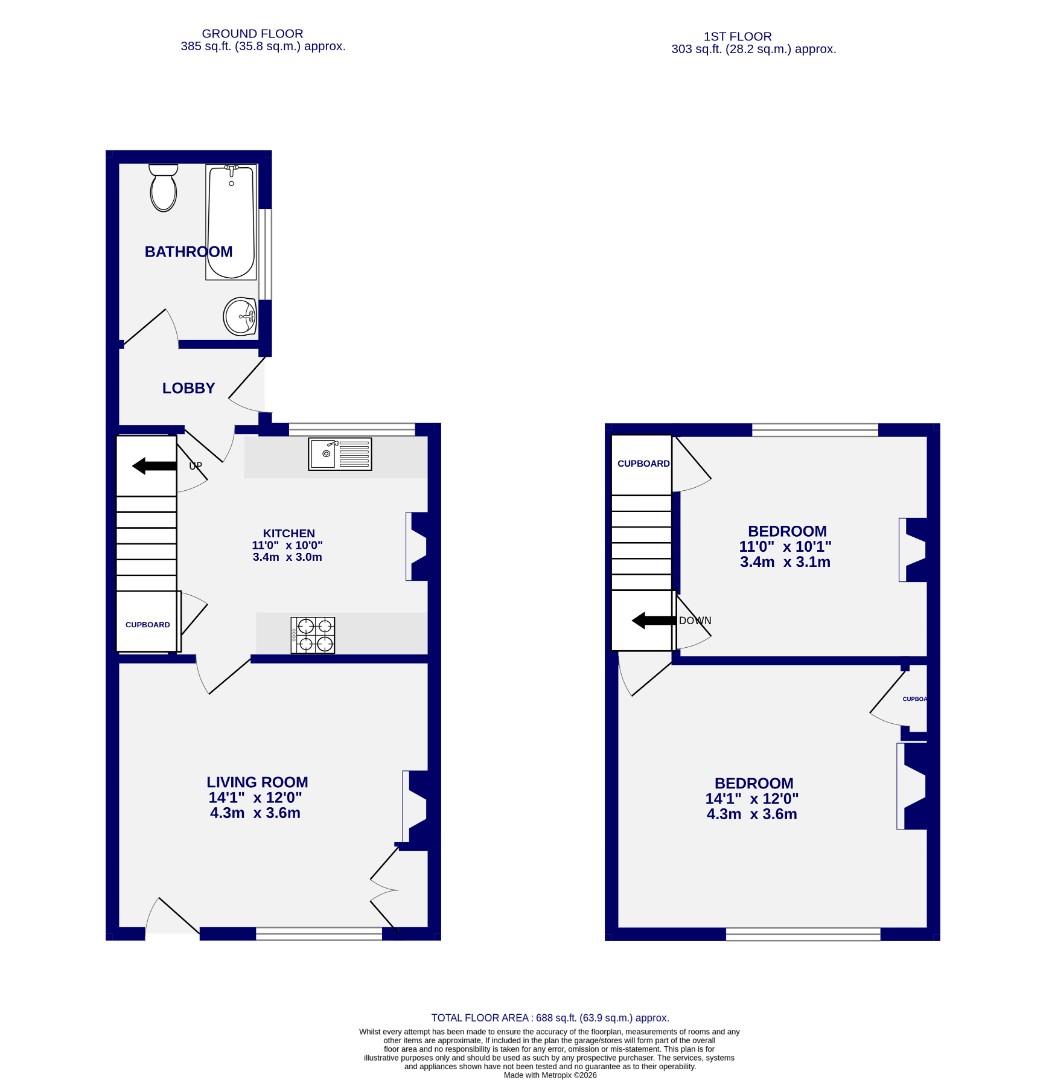 3, Northfield Terrace, York floorplan