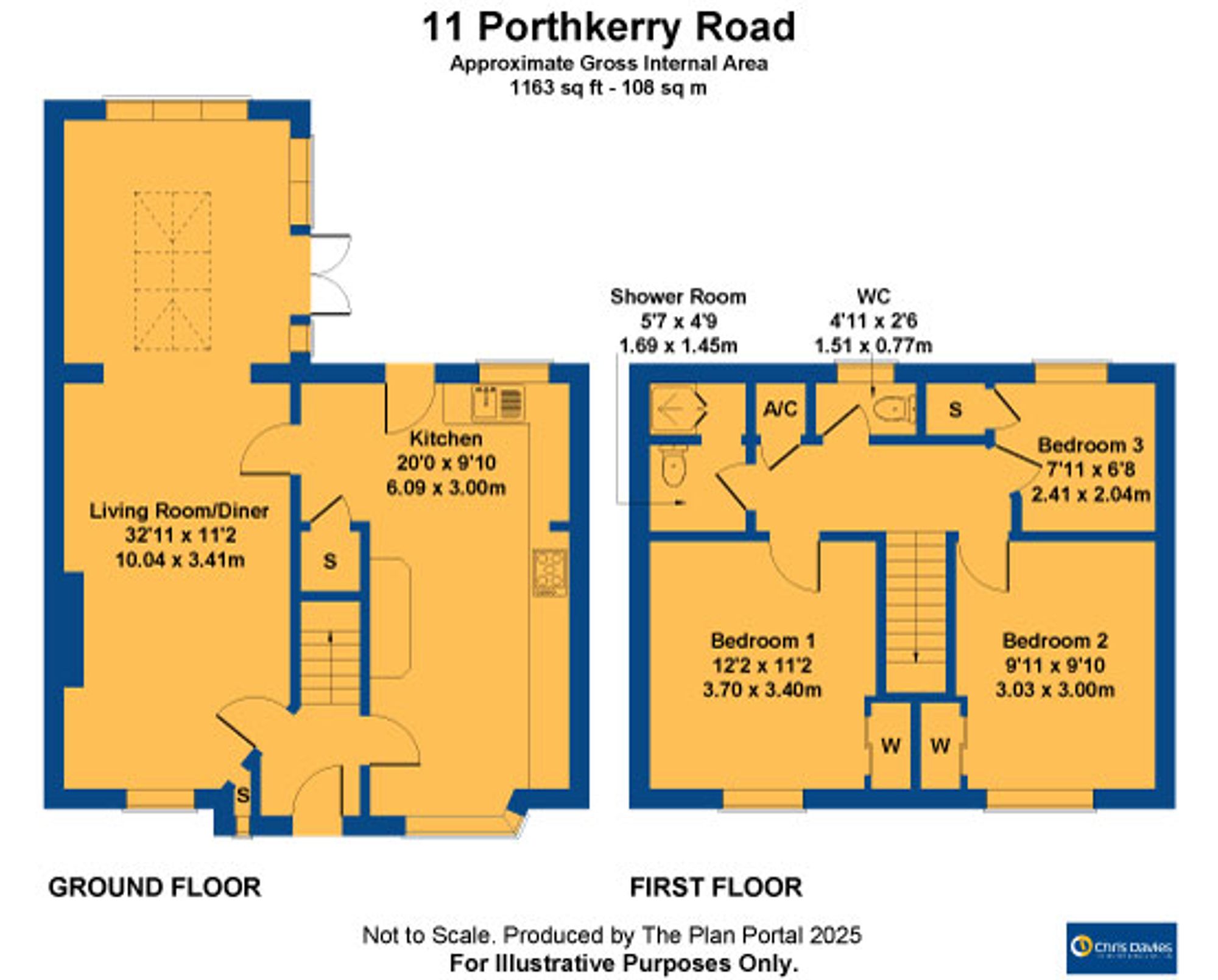 11 Porthkerry Road, Barry floorplan