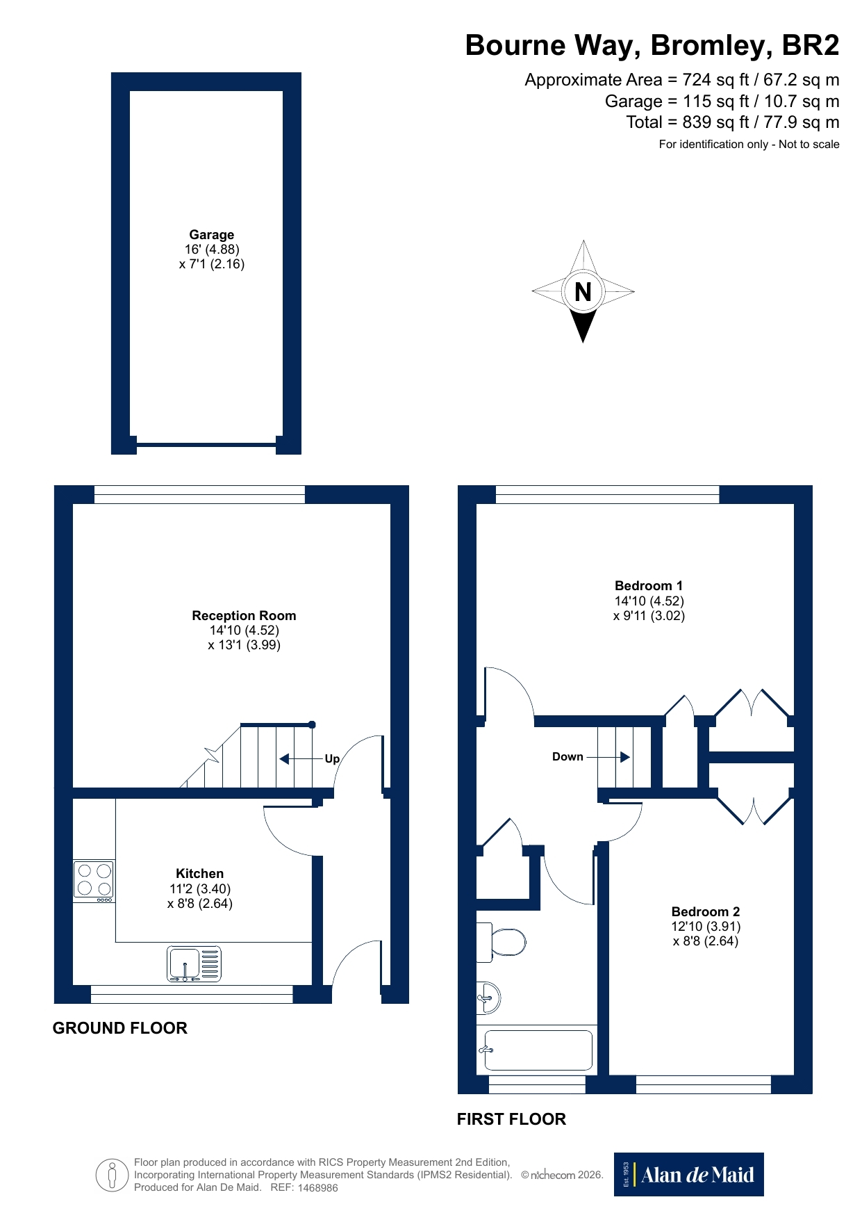 Flat 8, Meycroft, 20, Bourne Way, Bromley floorplan