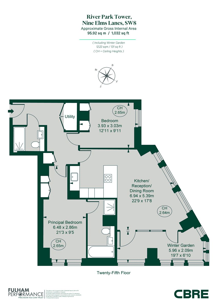 2502,, River Park Tower, London floorplan