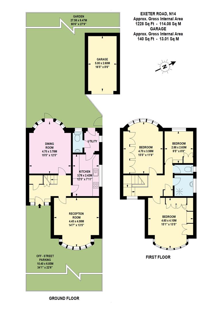 6, Exeter Road, London floorplan