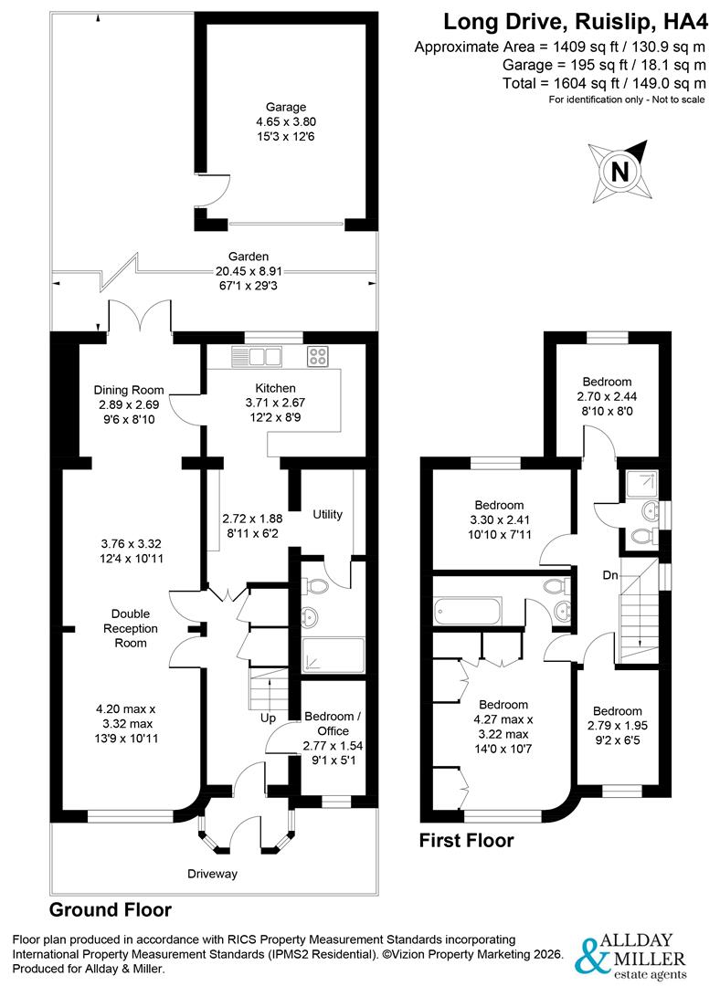 302, Long Drive, Ruislip floorplan