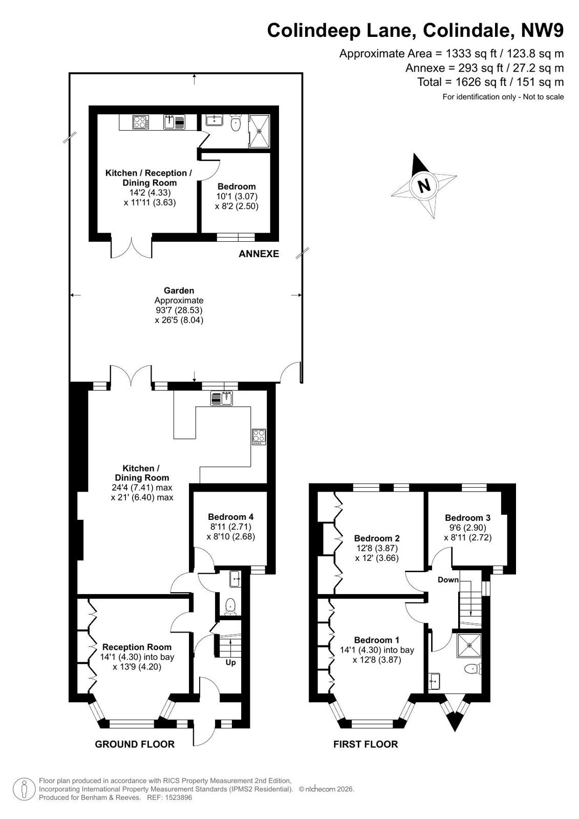 242, Colindeep Lane, Colindale floorplan