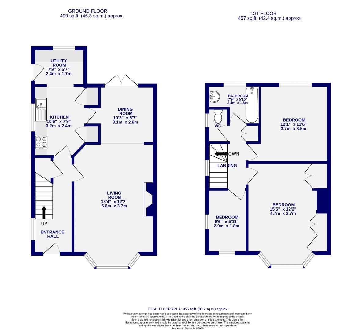 13, Chelwood Walk, York floorplan