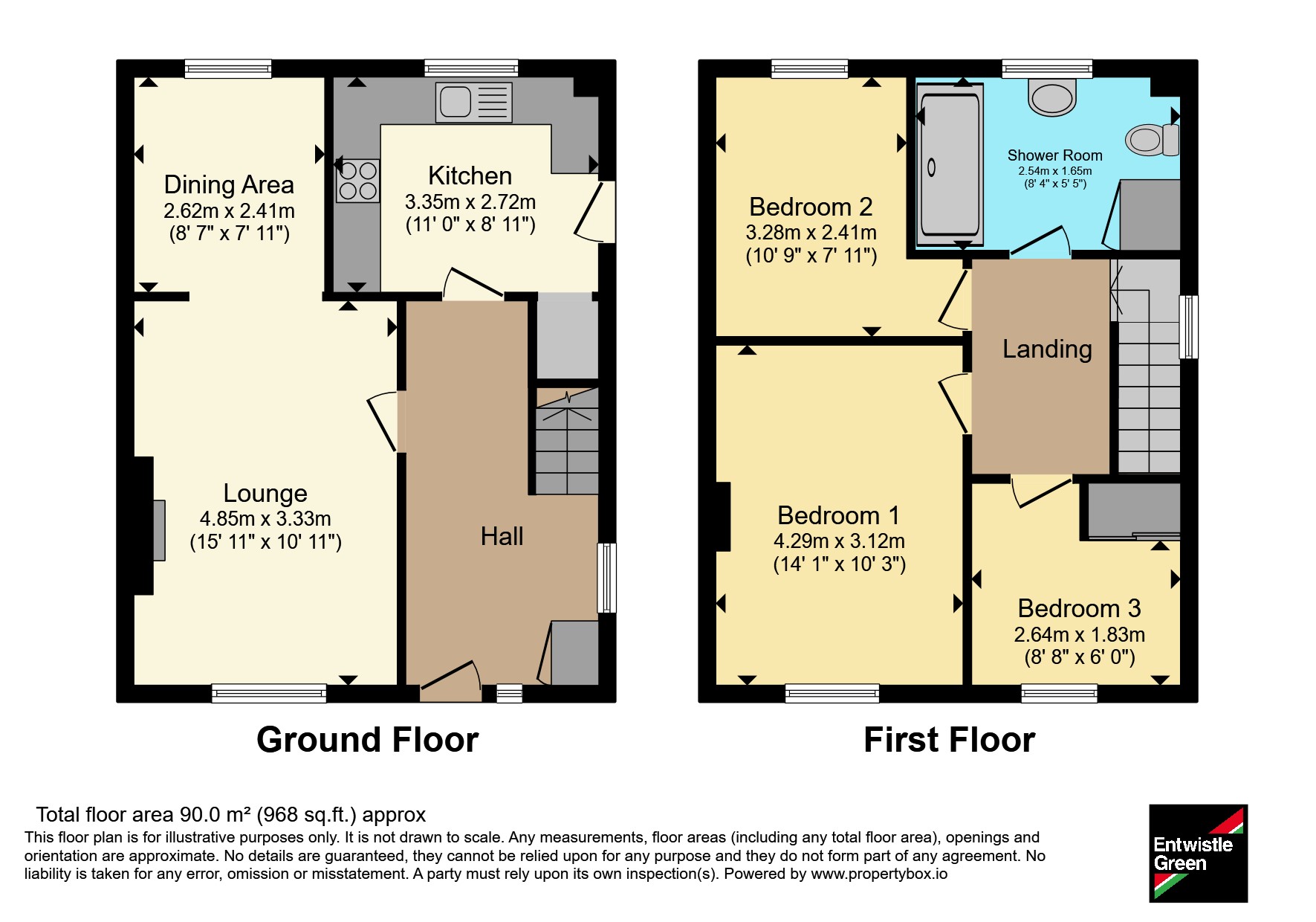 45, St. Christines Avenue, Leyland floorplan