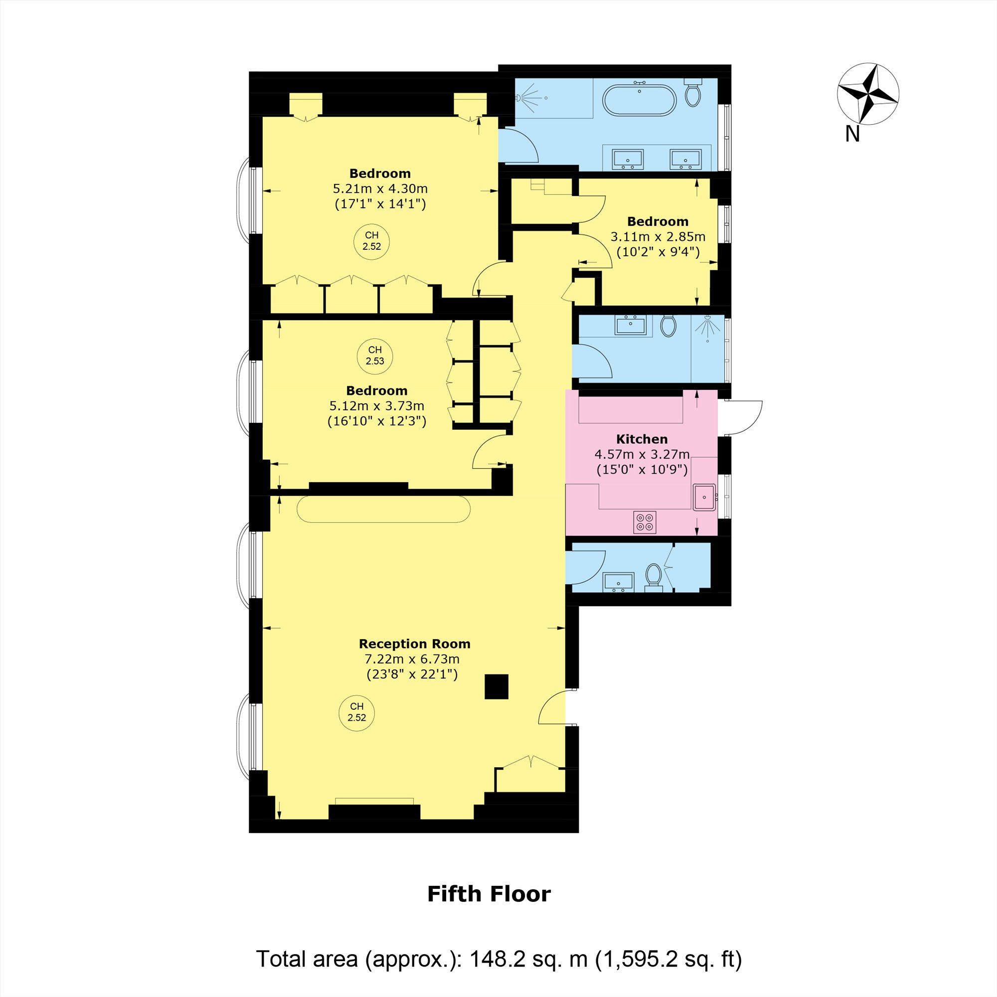 Flat 10, 50, South Audley Street, London floorplan