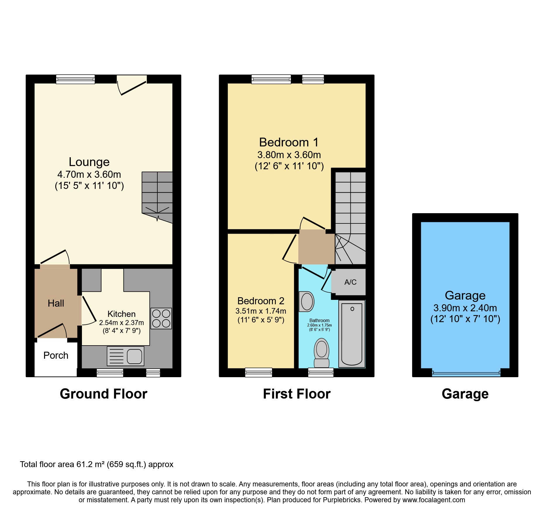 4, Wellington Close, Skellingthorpe, Lincoln floorplan