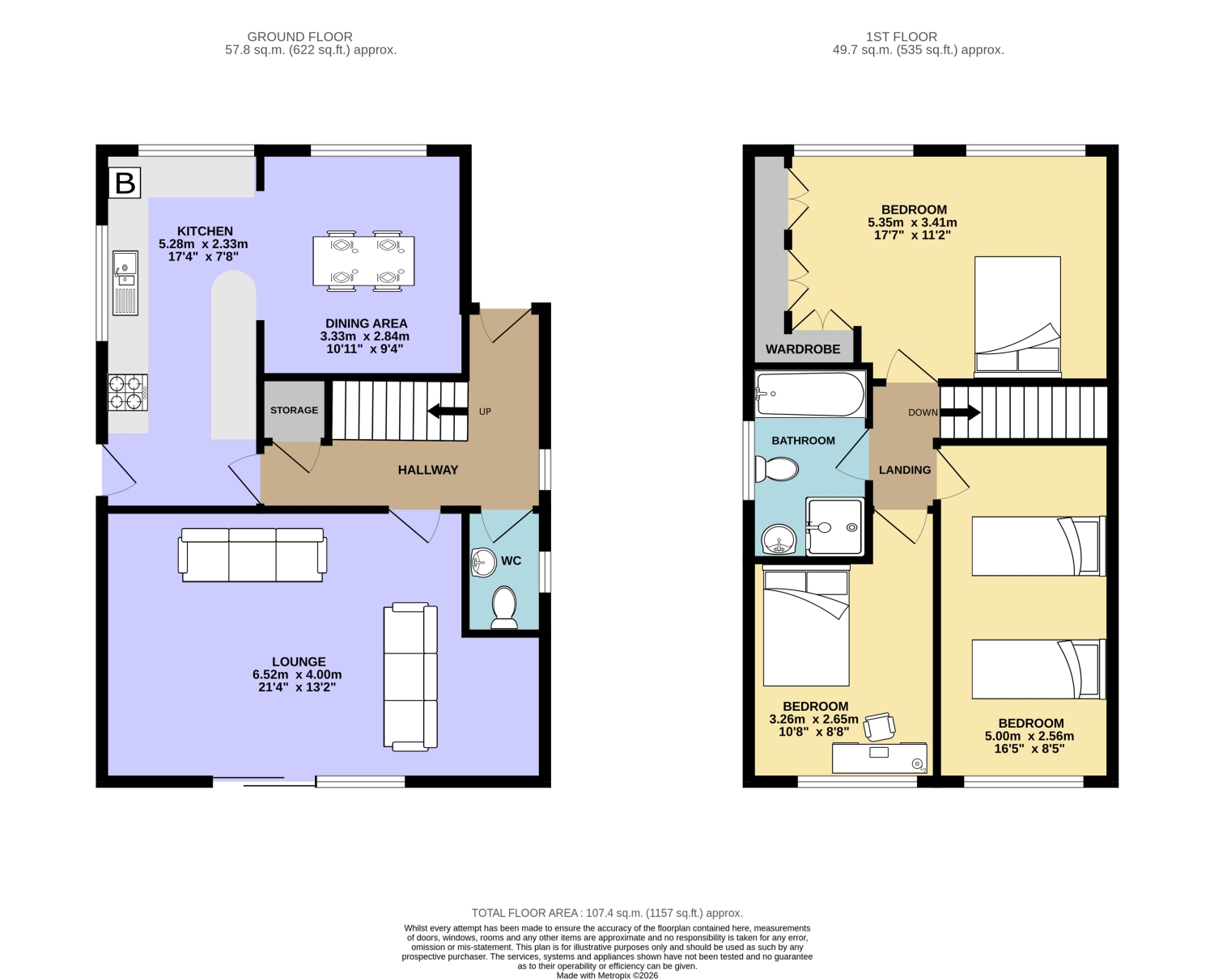 15, WOODHEAD LANE, BRIGHOUSE floorplan