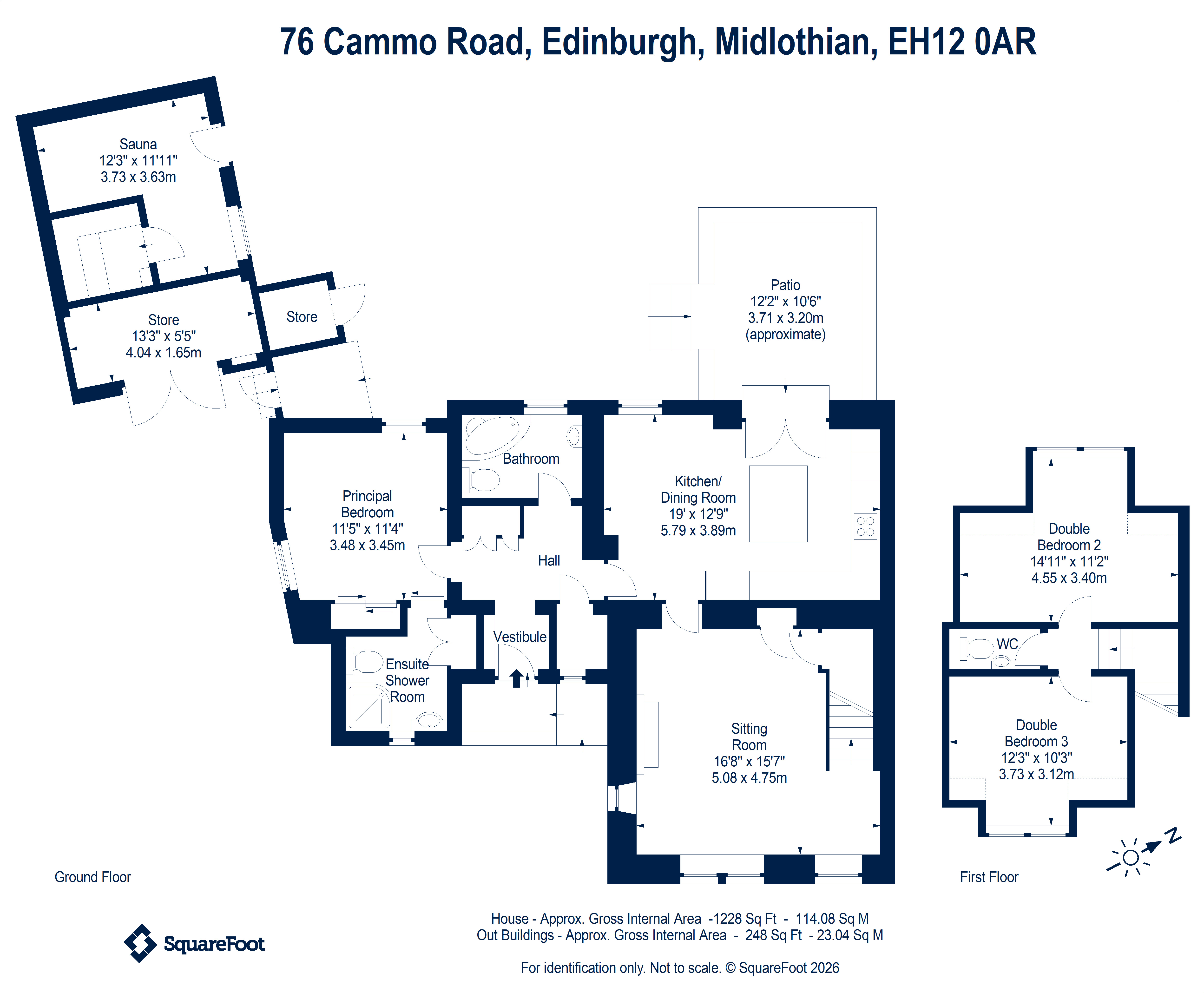 76, Cammo Road, Edinburgh floorplan