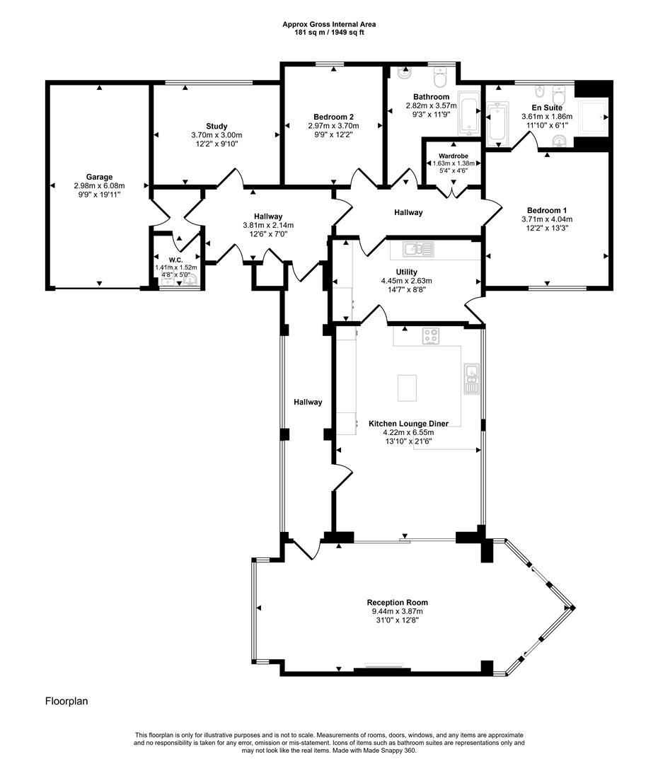 Winchcombe, St. Thomas Green, Haverfordwest floorplan