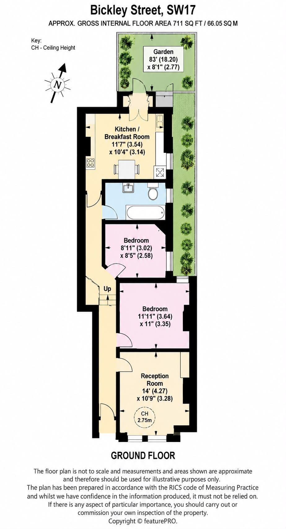 98, Bickley Street, London floorplan
