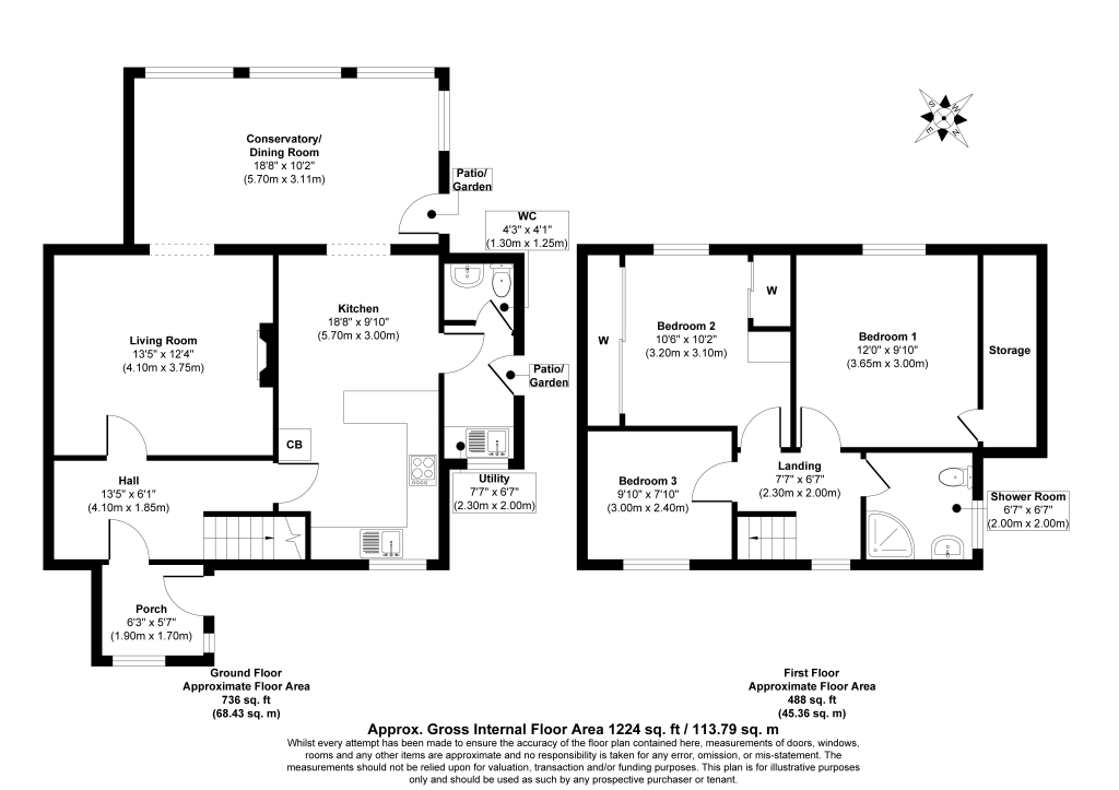 3, Barrows Close, Churchill floorplan