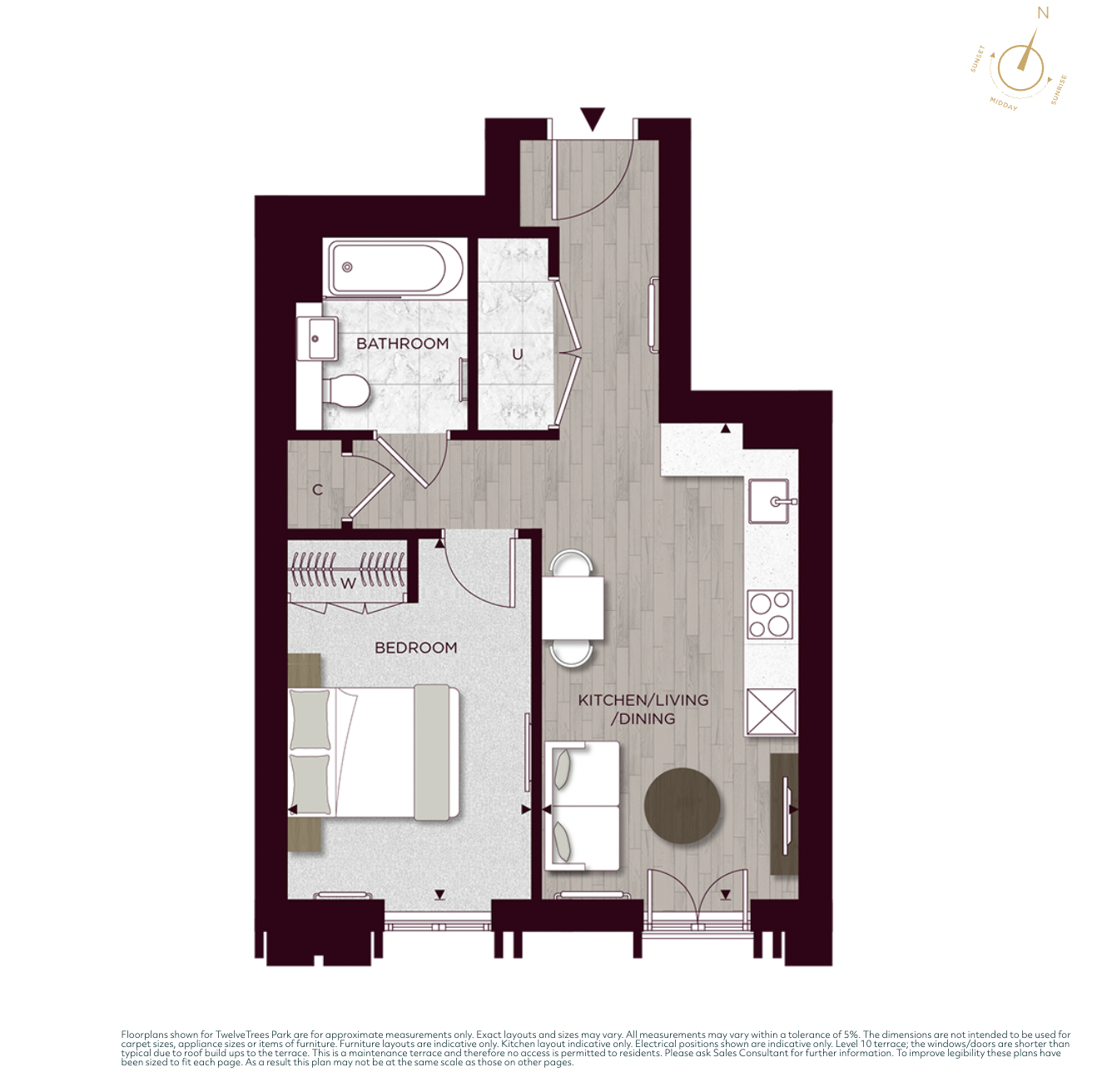 TwelveTrees Park, West Ham, Affinity View, London floorplan