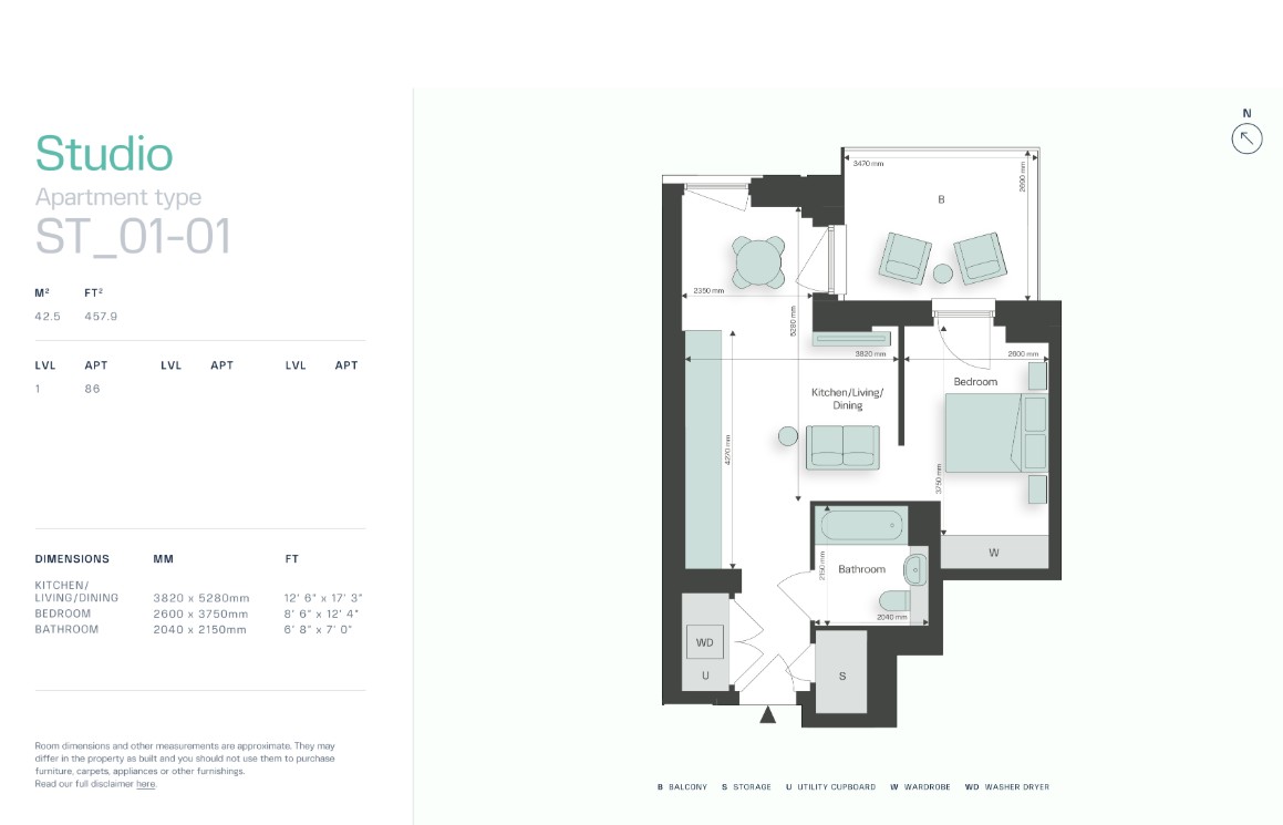 Upper East, Stroudley Walk, E3, Upper East, Stroudley Walk, E3, London floorplan