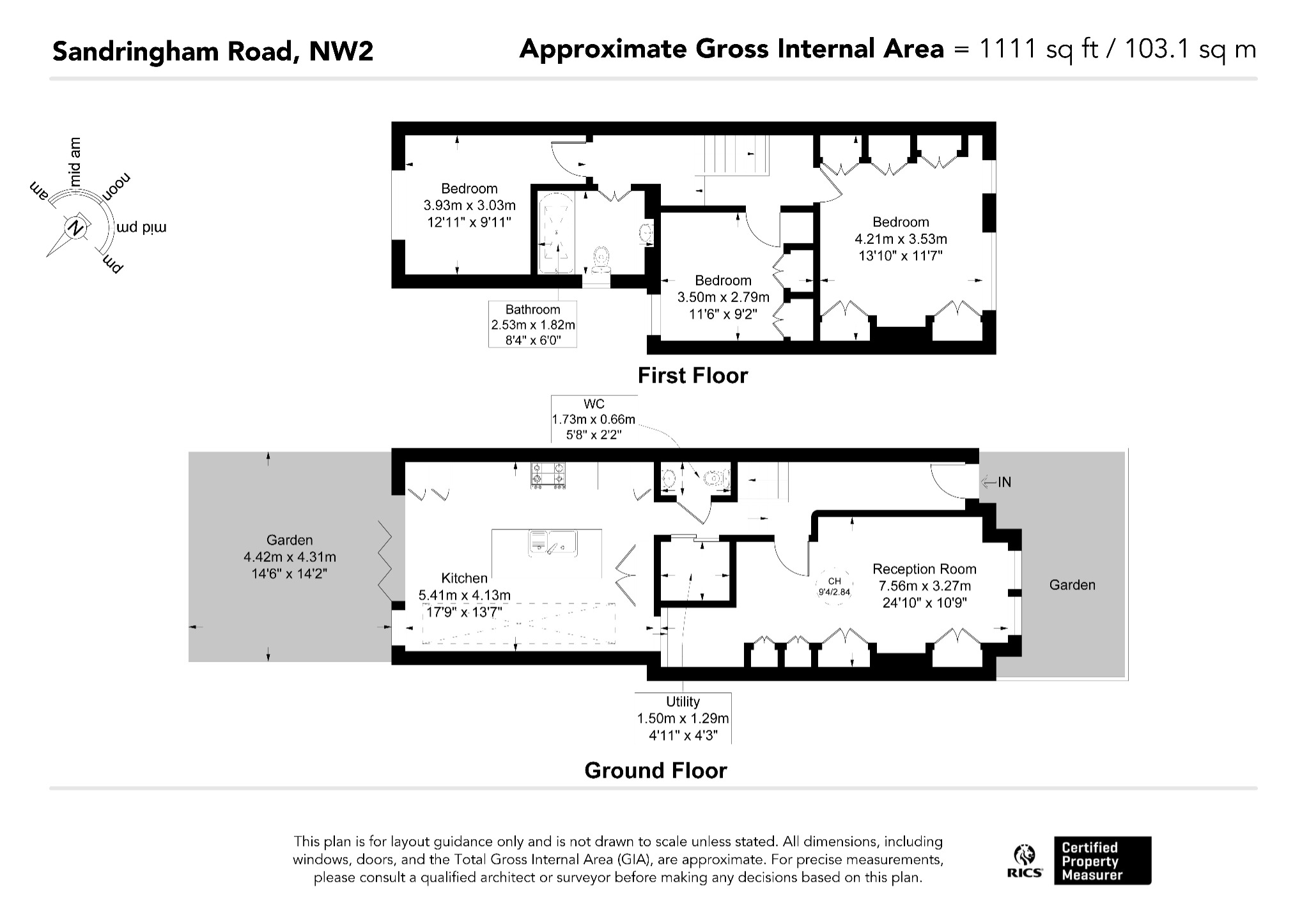 45 Sandringham Road, Willesden Green, London floorplan