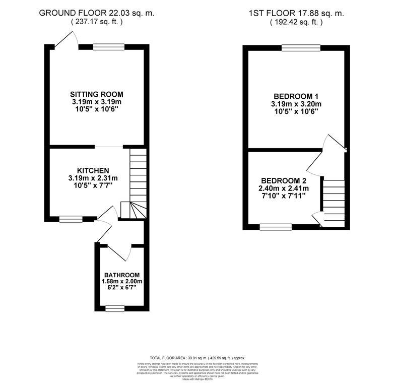 2 Bedrooms Terraced house for sale in Bridewell Lane, Tenterden TN30