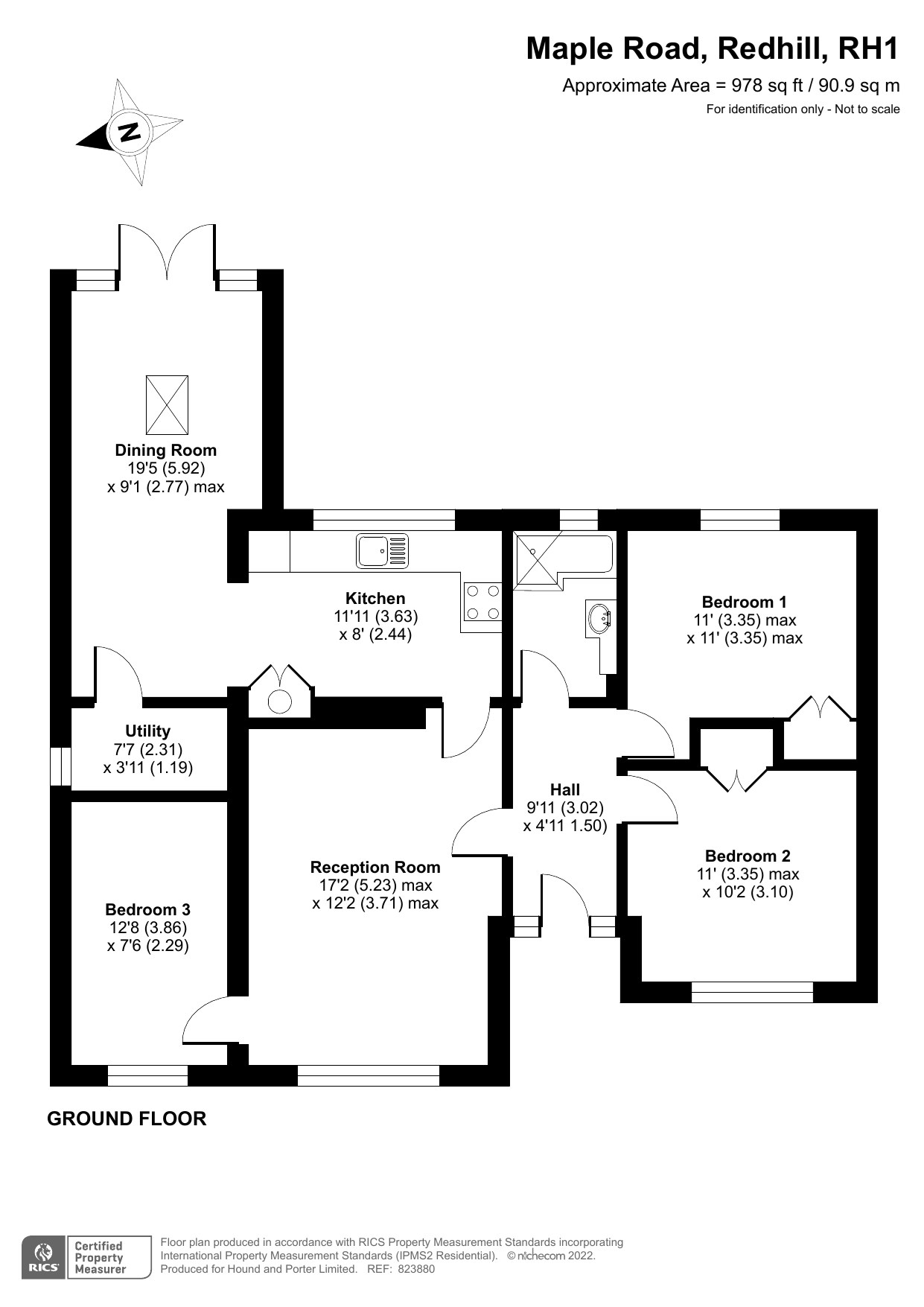 Maple Road, Redhill RH1, 3 bedroom bungalow for sale 61147180