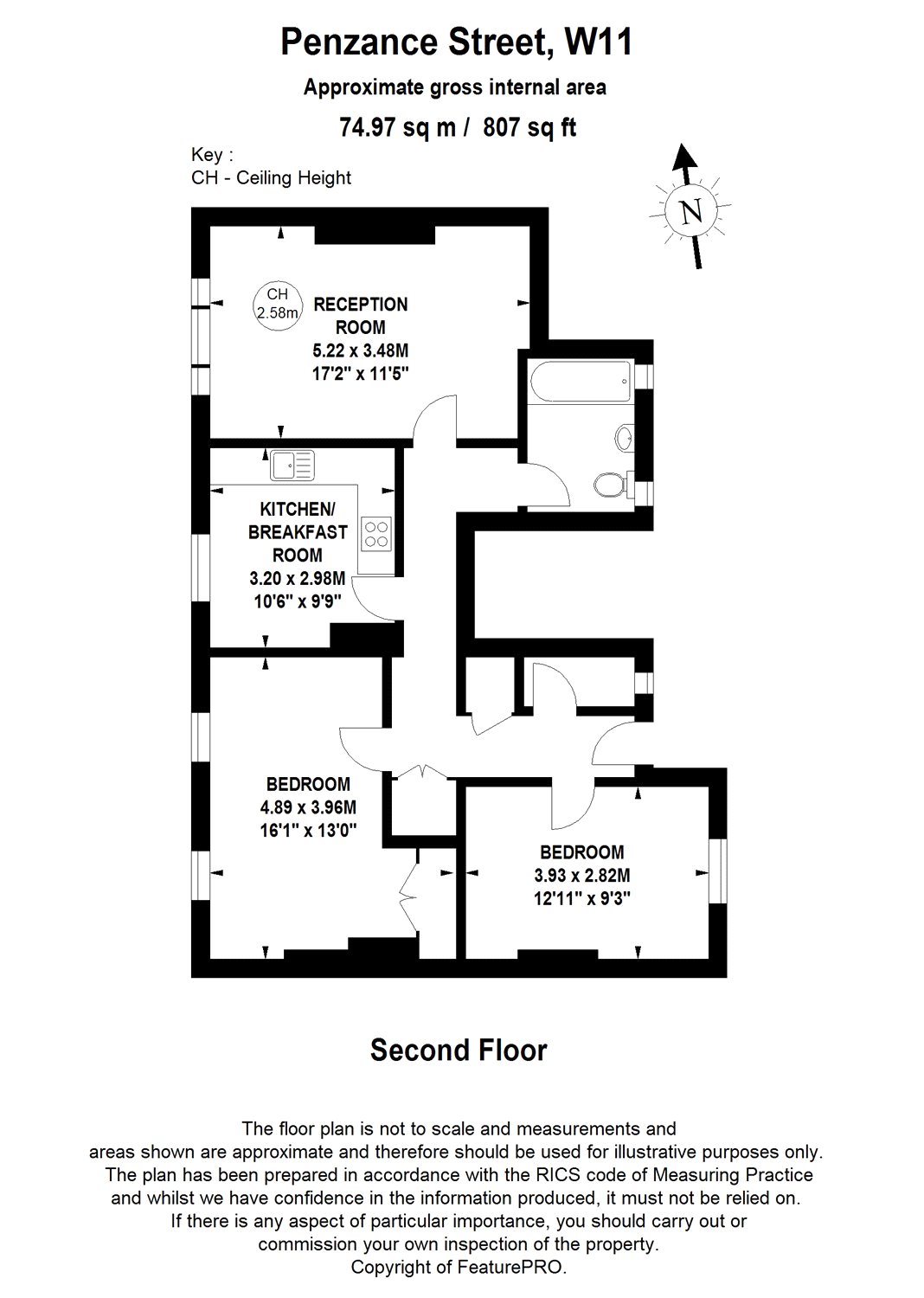 2 Bedrooms Flat to rent in Penzance Street, Holland Park, London W11