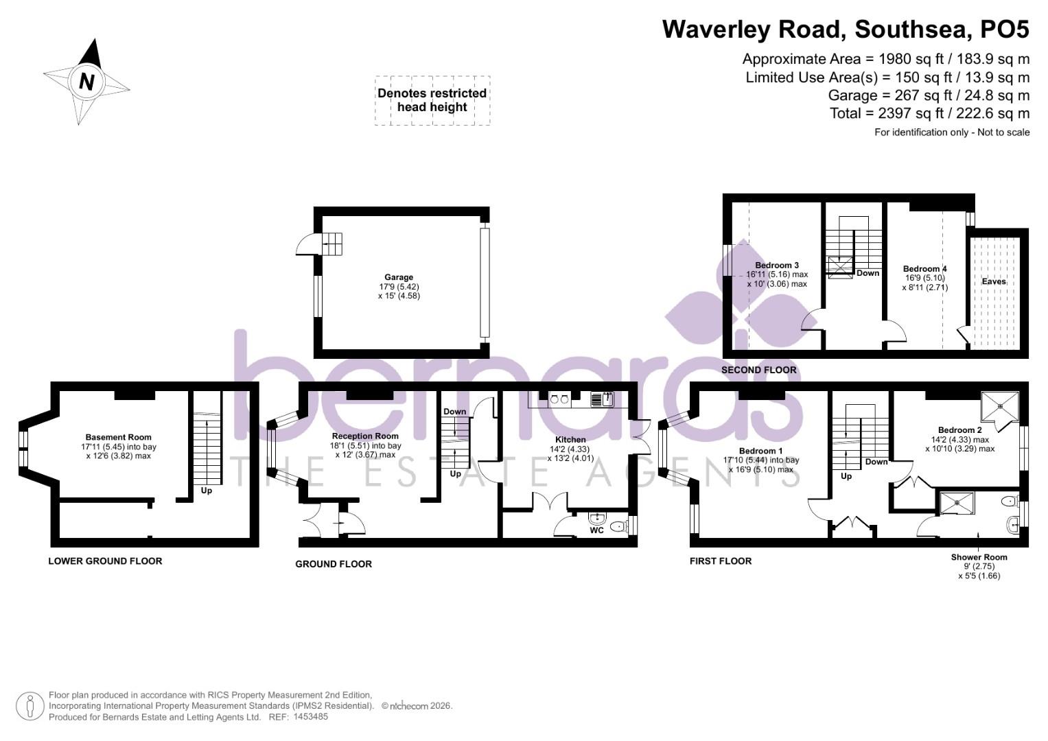 85, Waverley Road, Southsea floorplan