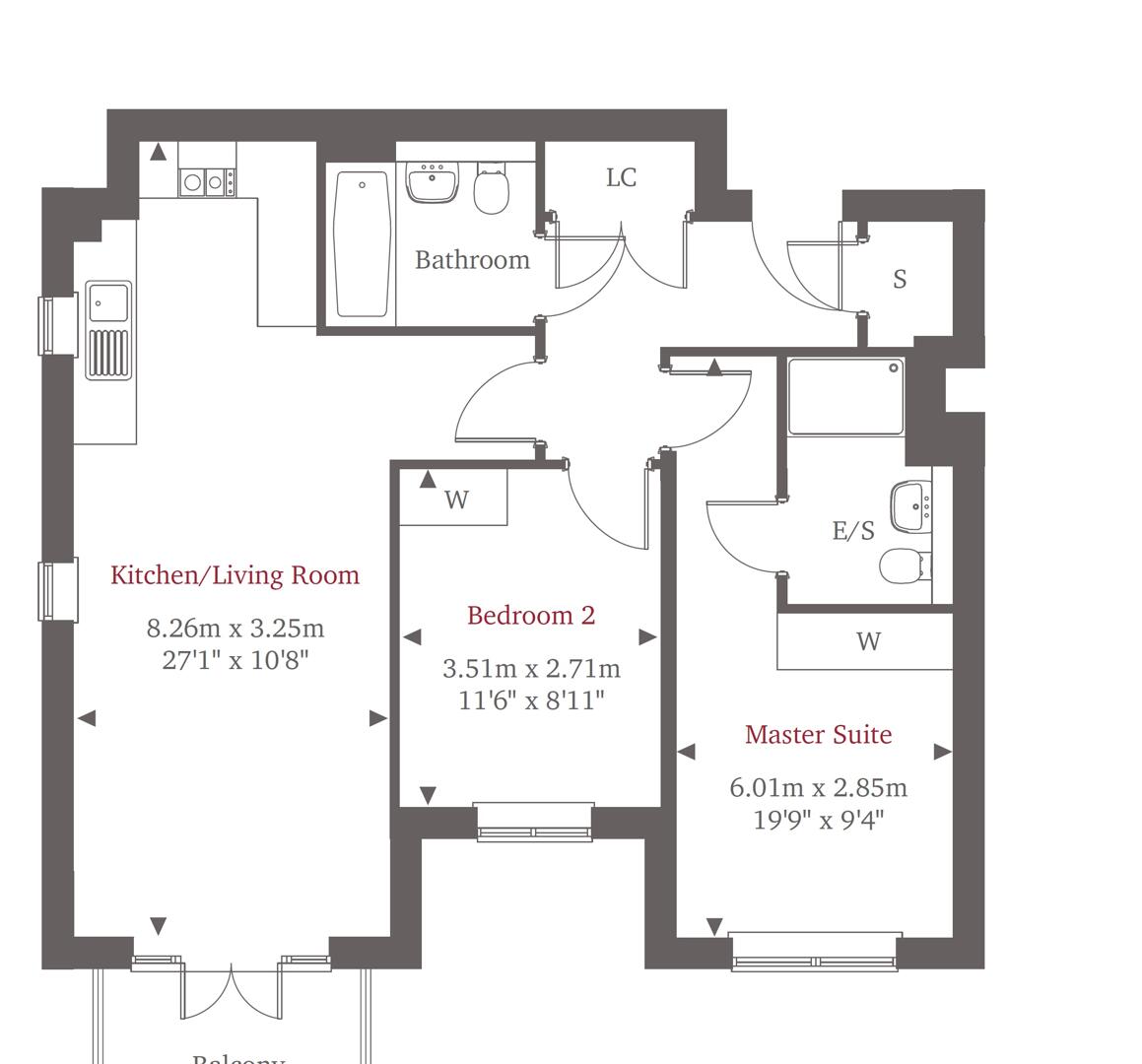 9 Athena Court, Bridge Avenue, Maidenhead floorplan