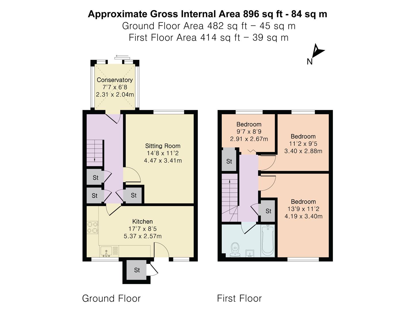 10, Andover Close, Bicester floorplan