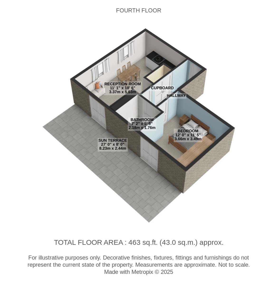 Flat F401, Gilbert Scott Building, Scott Avenue, London floorplan
