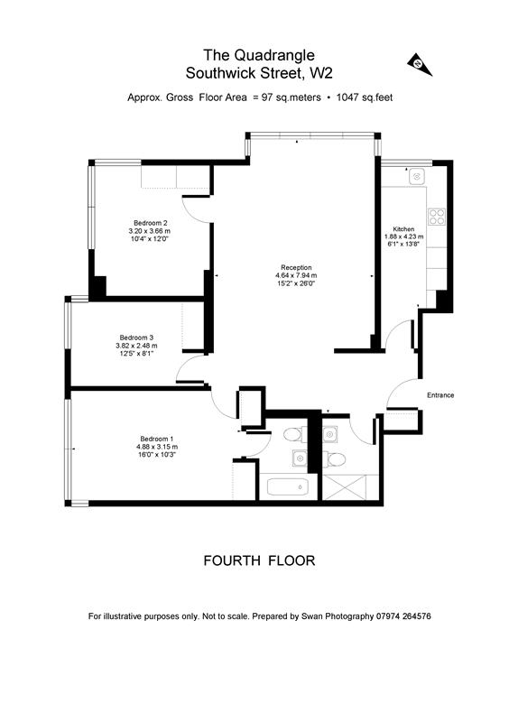 3 Bedrooms Flat for sale in The Quadrangle Tower, Cambridge Square, London W2