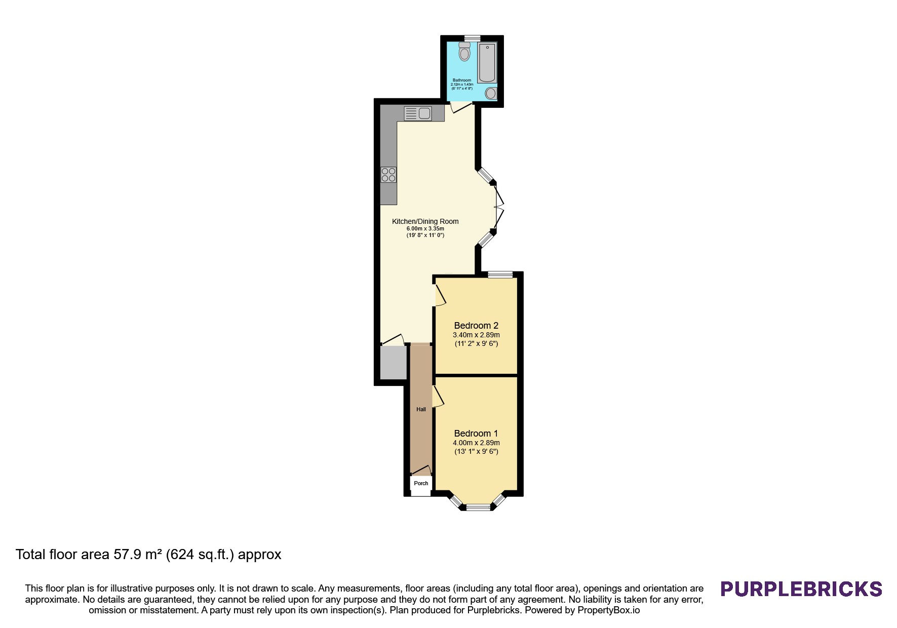 76, Caledon Road, London floorplan