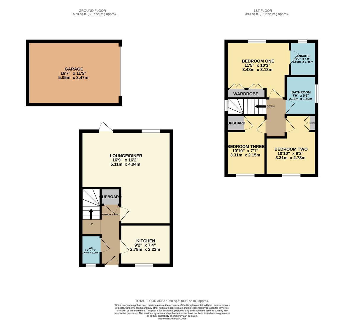 5, Cannon Close, Newark floorplan