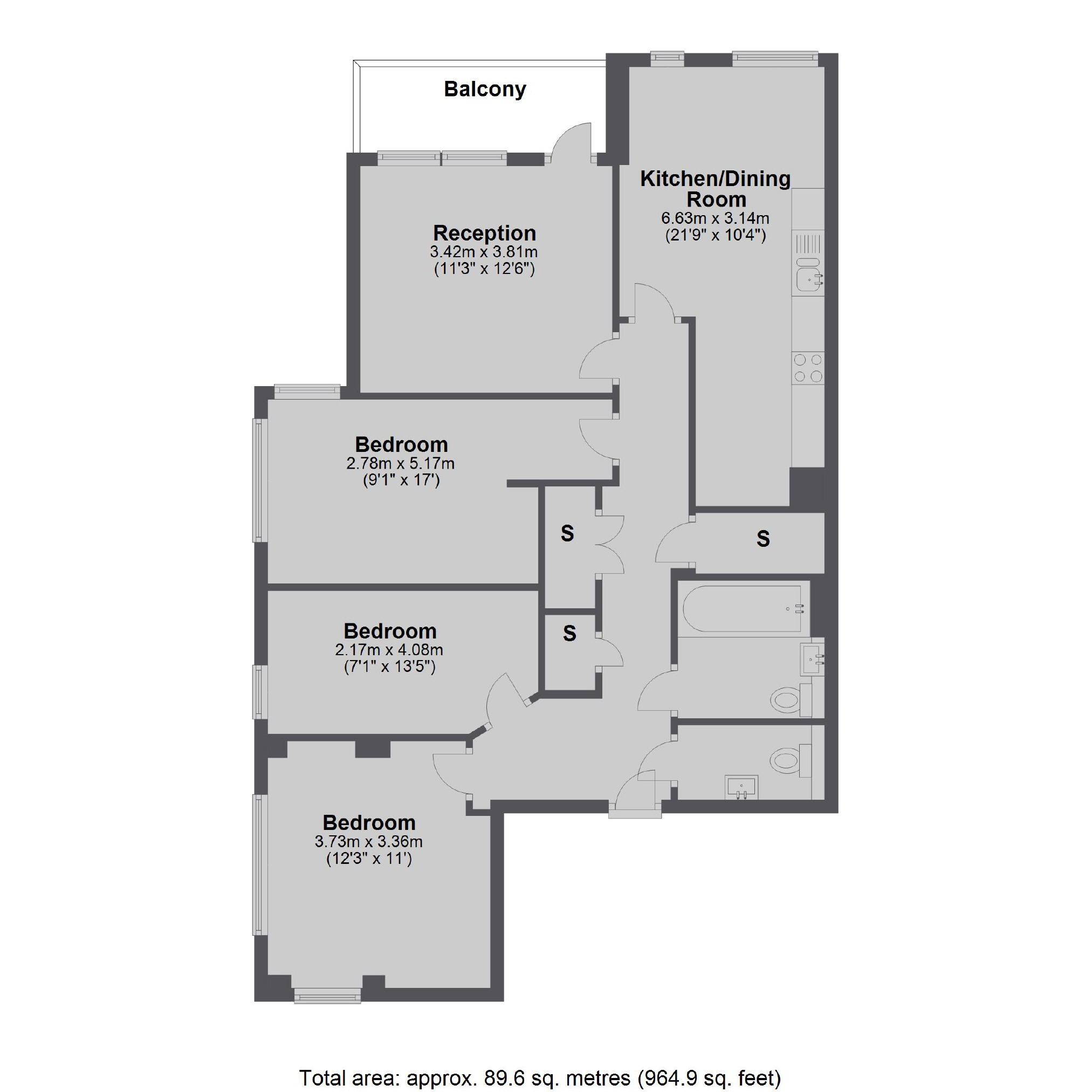 3 Bedrooms Flat to rent in Bruckner Street, London W10