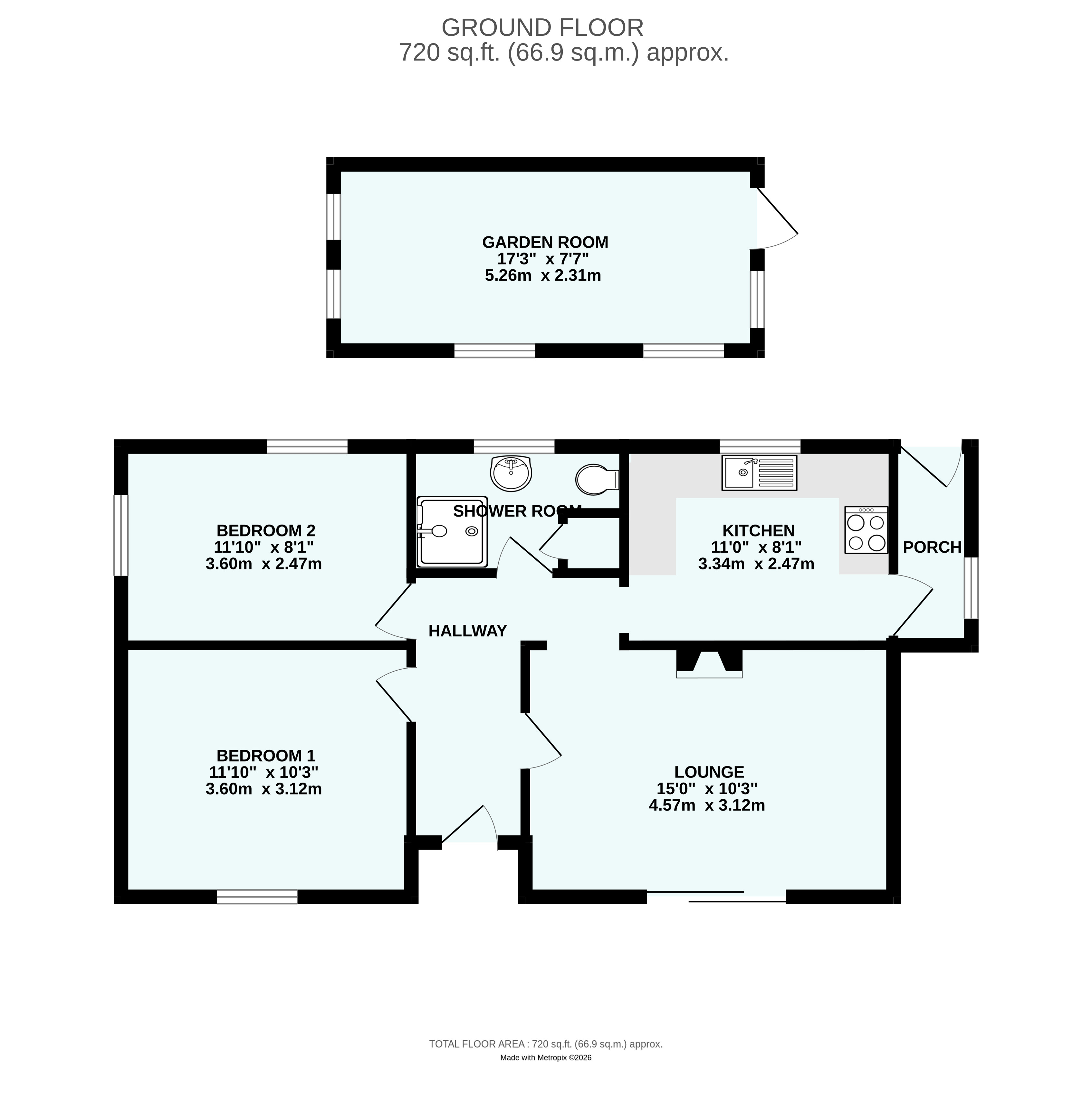 Solvia,, Cross Street, Cornwall floorplan