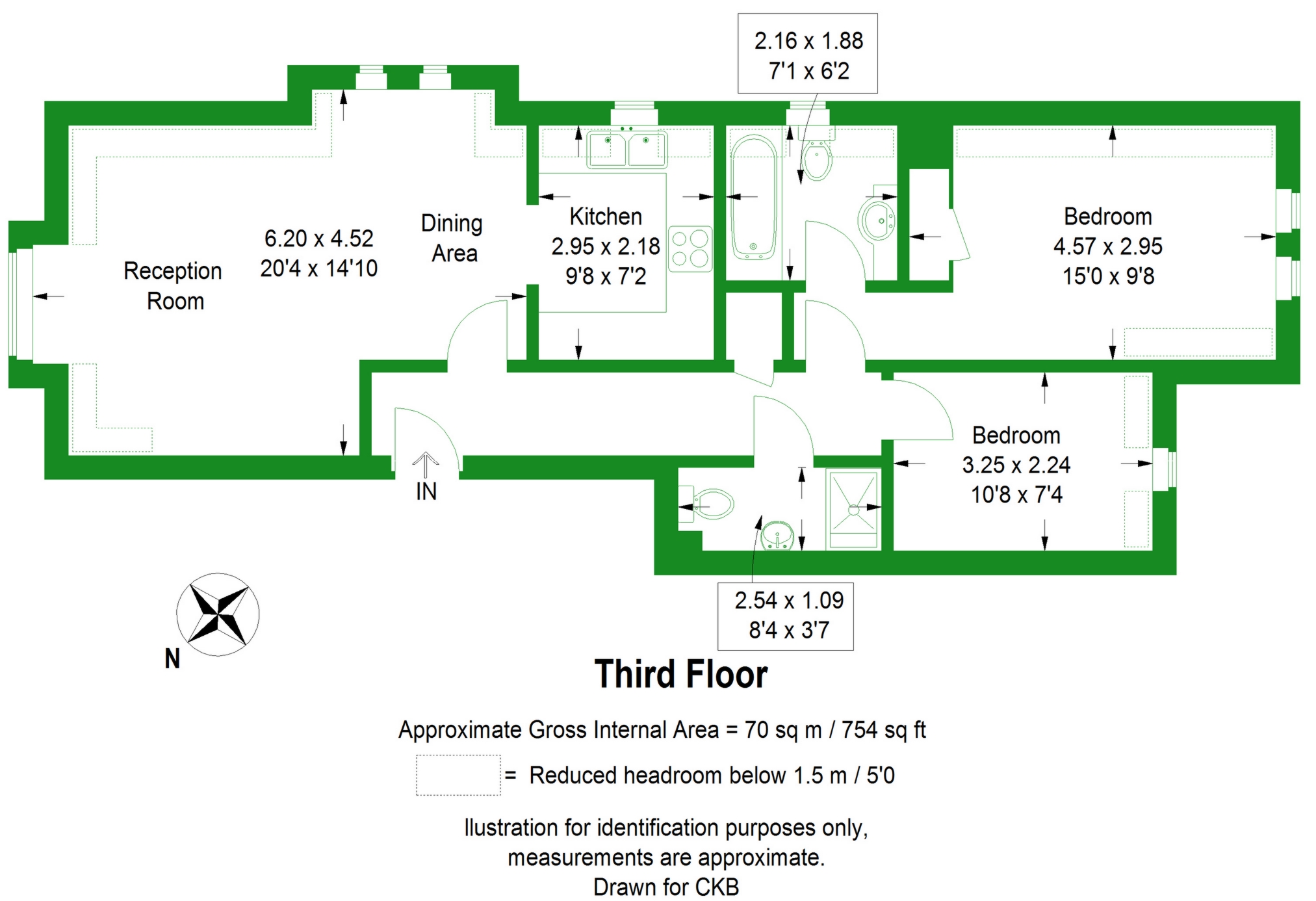 2 Bedrooms Flat for sale in Highland Road, Bromley BR1