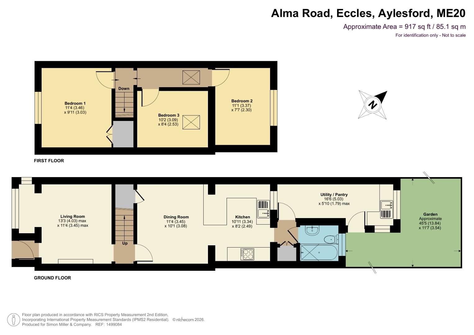 58, Alma Road, Aylesford floorplan